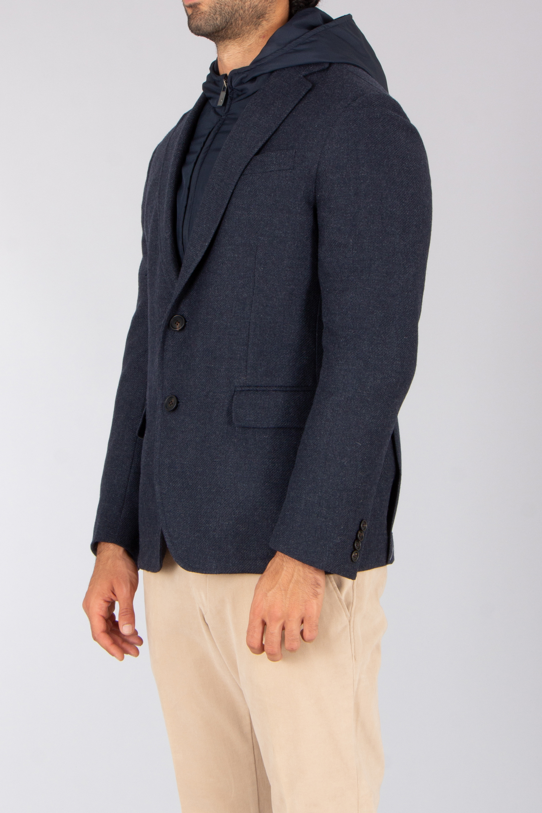 PAL ZILERI Regular Fit 2-in-1 Wool Blend Jacket Blazer, Kleidung, Mantel, Jacke