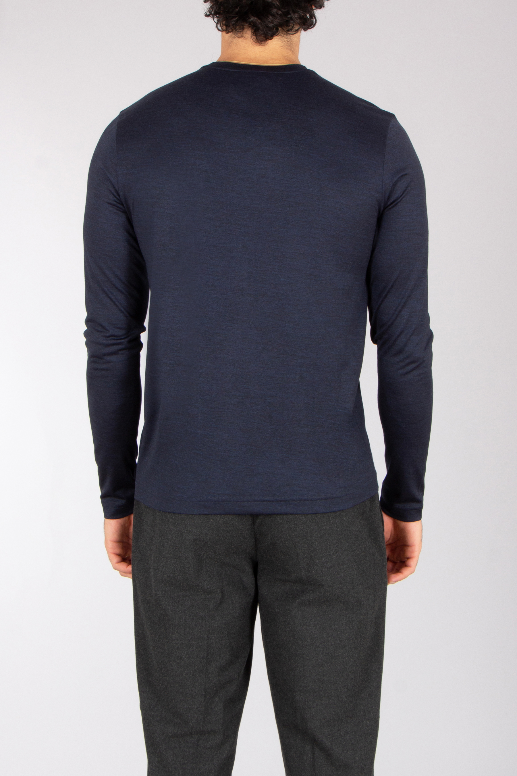 STEFAN BRANDT Regular Fit Super Fine Wool Jersey Long-Sleeve T-Shirt Enno Langarm, Ärmel, Erwachsener, Mann, Person
