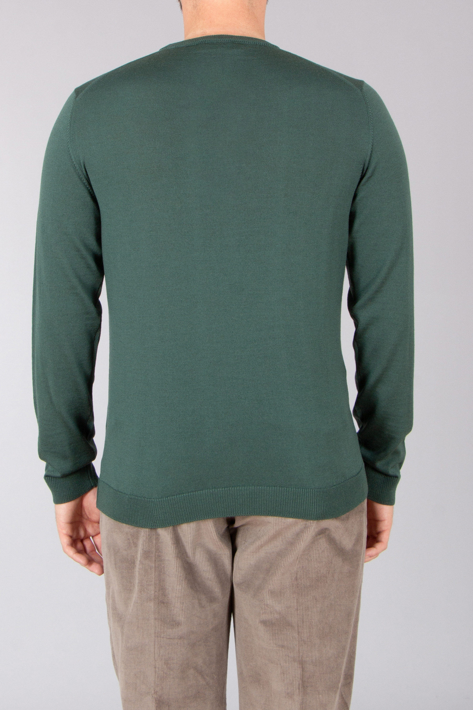 ROBERTO COLLINA Regular Fit Extra-Fine Wool Crew Neck Sweater Bekleidung, Langarm, Ärmel, Strickwaren, Pullover
