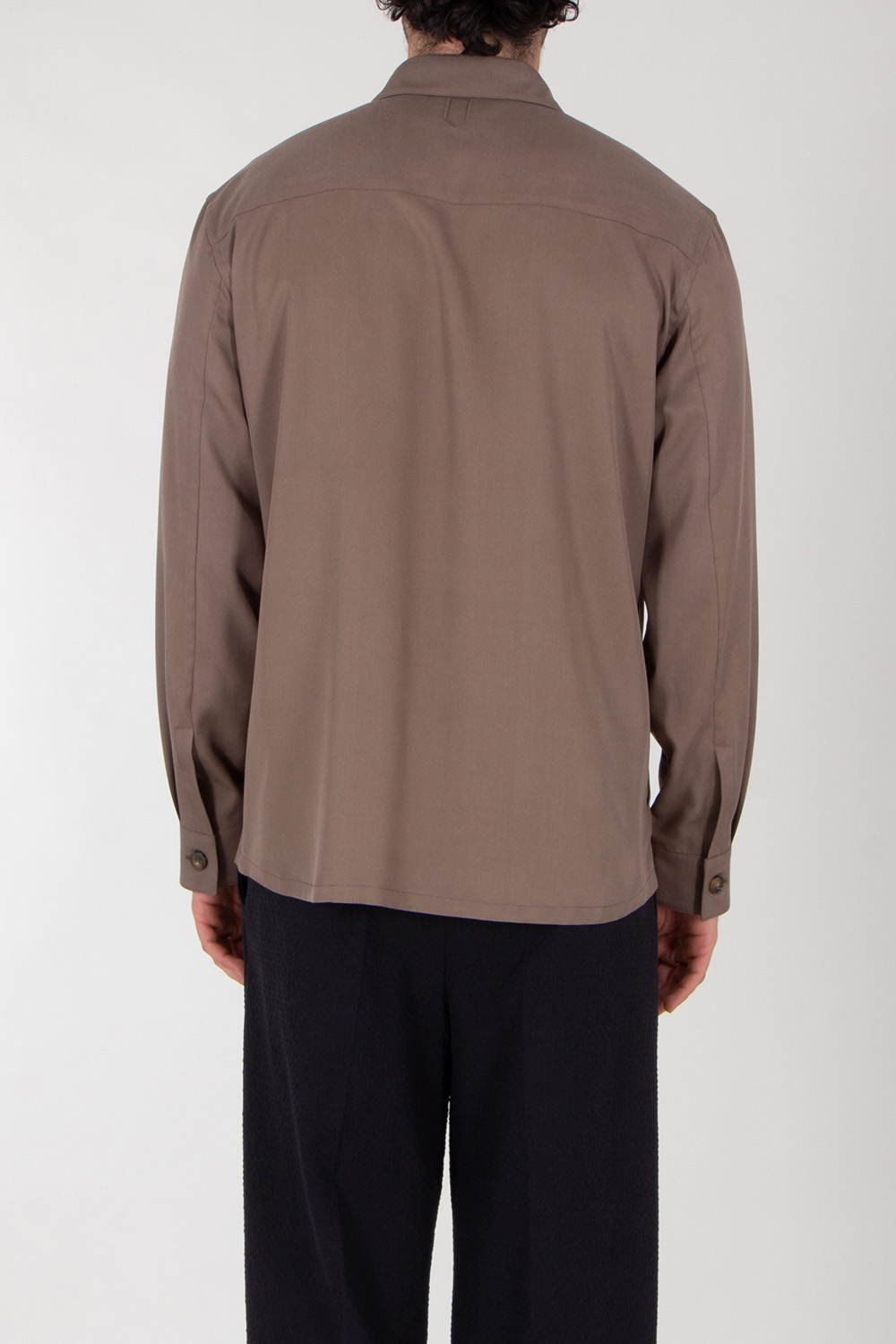 CANALI Regular Fit Lyocell Shirt Jacket