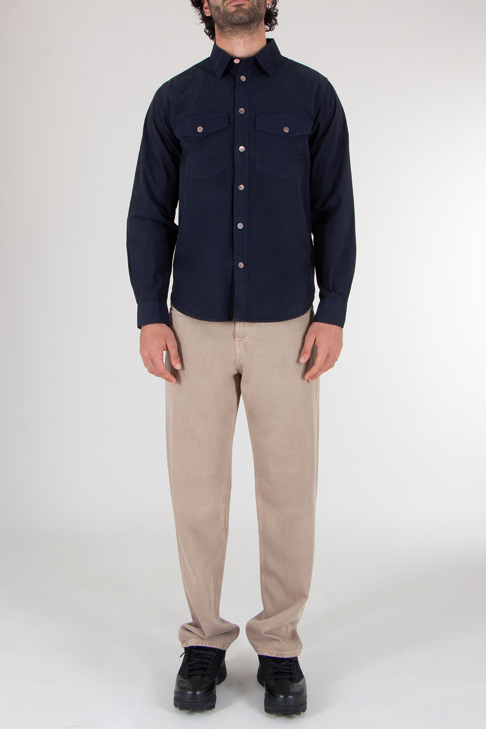 PAUL SMITH Regular Fit Organic Cotton Poplin Shirt