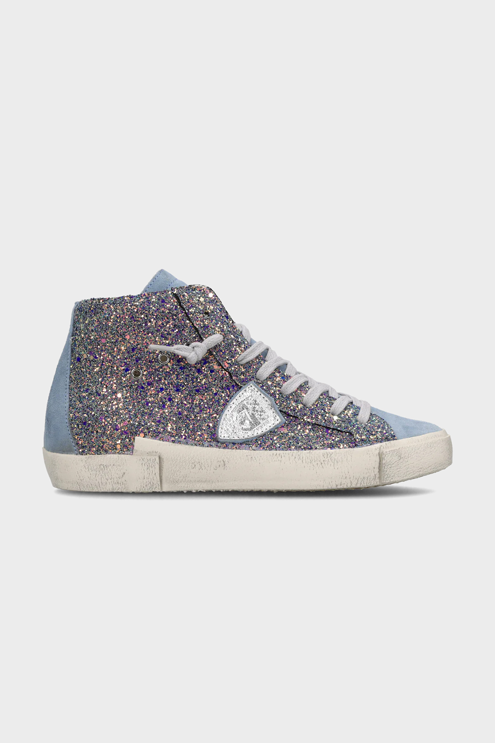 PHILIPPE MODEL Glitter High-Top-Sneakers Prsx 