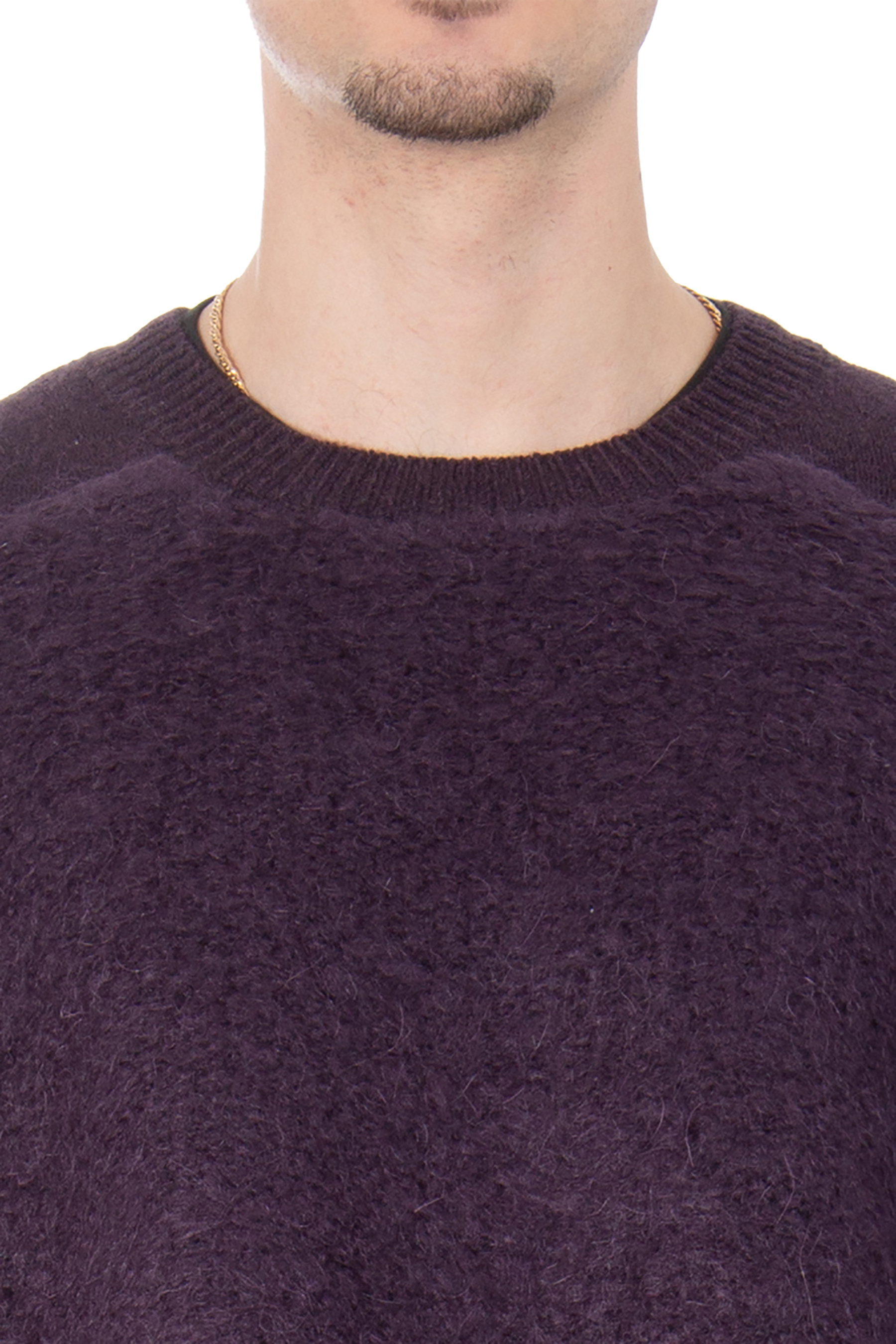 Y-3 Winter Wool & Mohair Blend Crewneck Knit Sweater