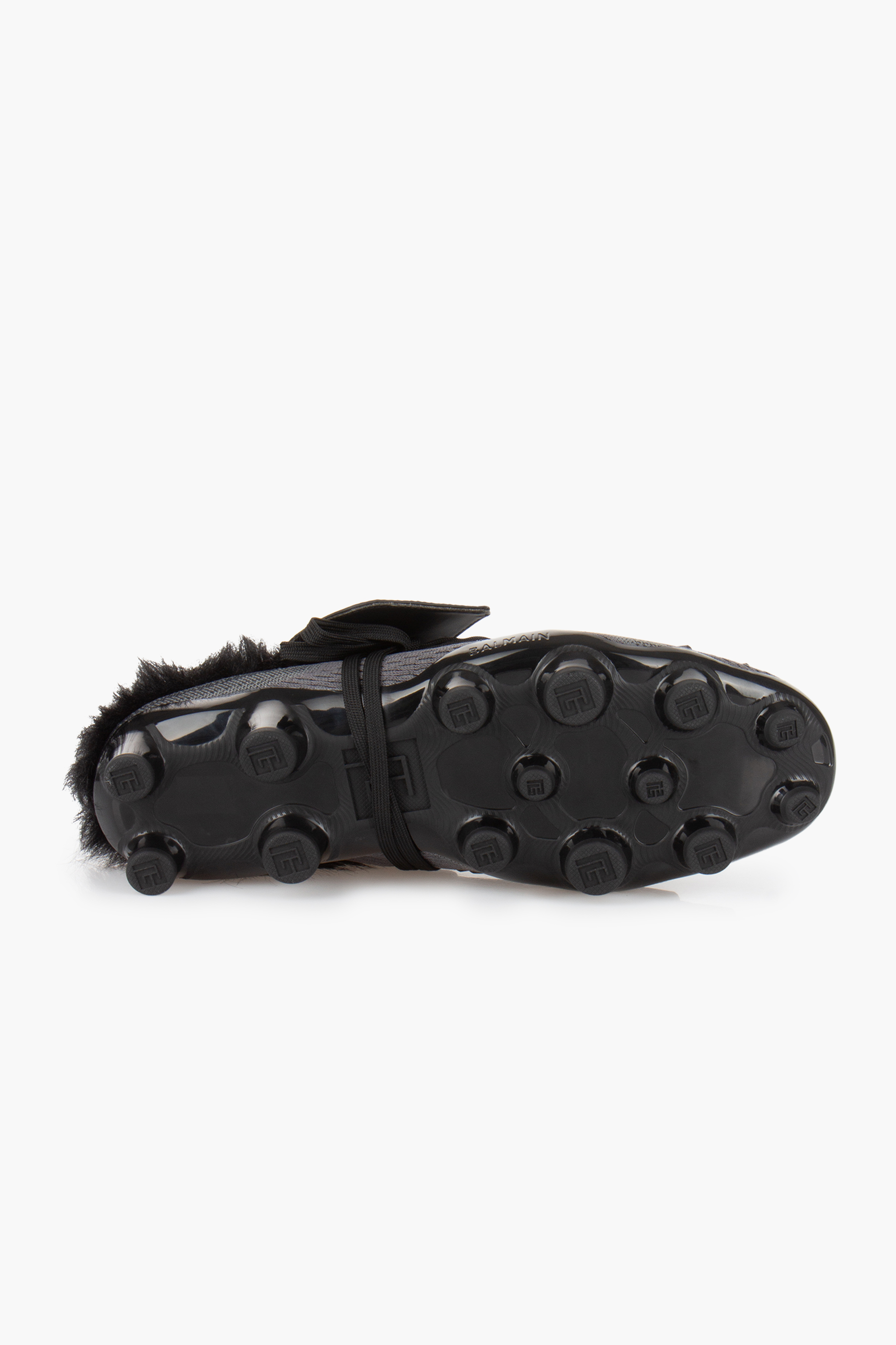 BALMAIN Faux Fur Lined Mesh Mules Half Time Schuhwerk, Schuh, Sandale, Turnschuh, Rad