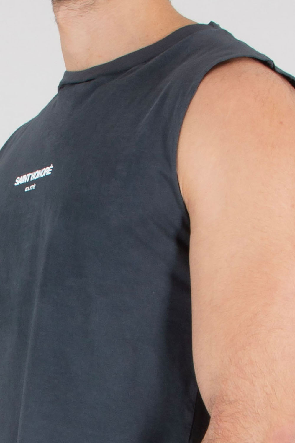 ELITÈ Regular Fit Logo Print Cotton Jersey Tank Top