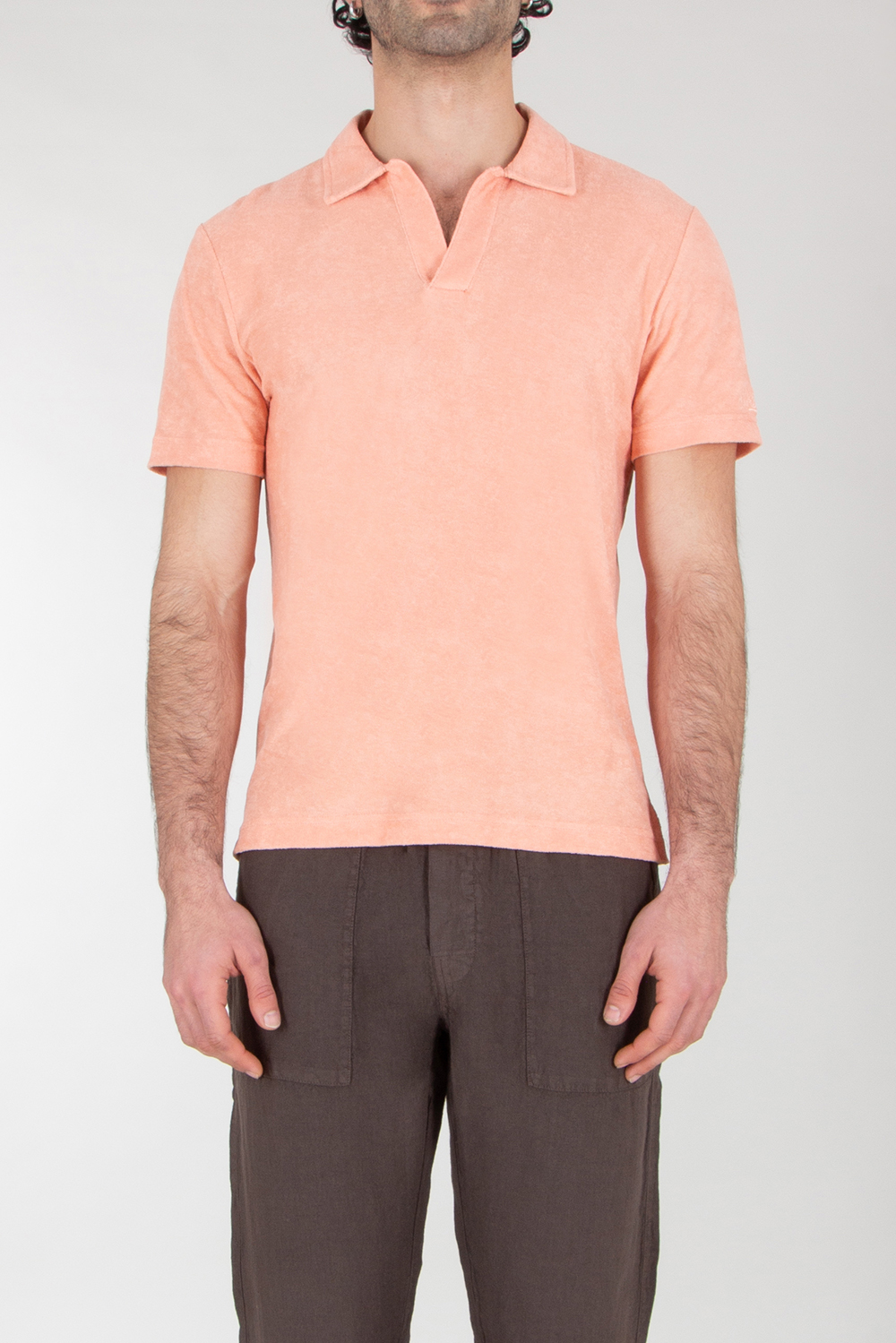 MC 2 SAINT BARTH Lyocell-Cotton Terry Polo Shirt Jeremy