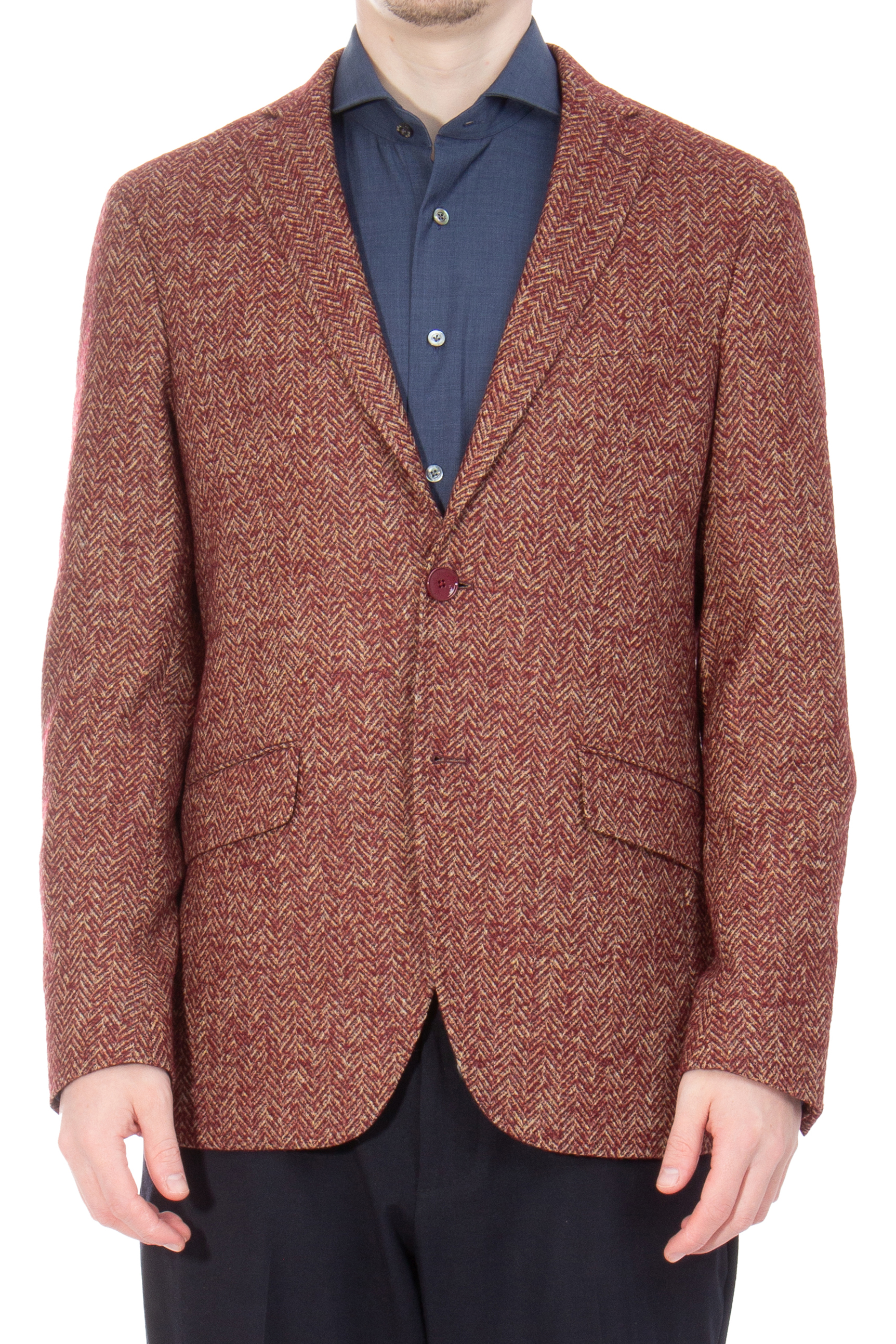 ETRO Herringbone Wool Blend Jacket ETRO Herringbone Wool Blend Jacket