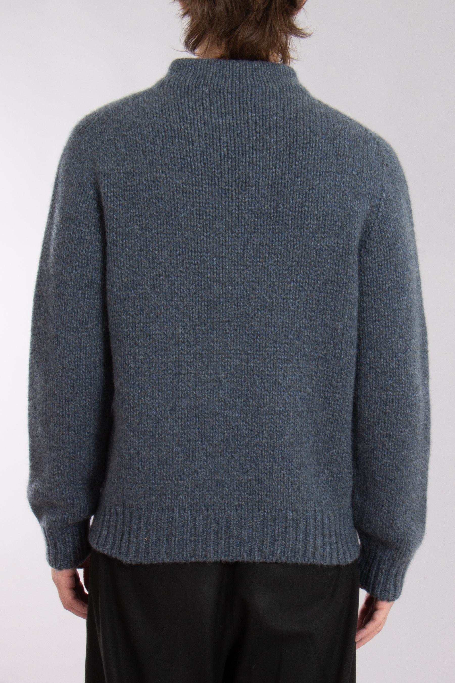 BRIONI Mouliné Cashmere Mock Neck Sweater