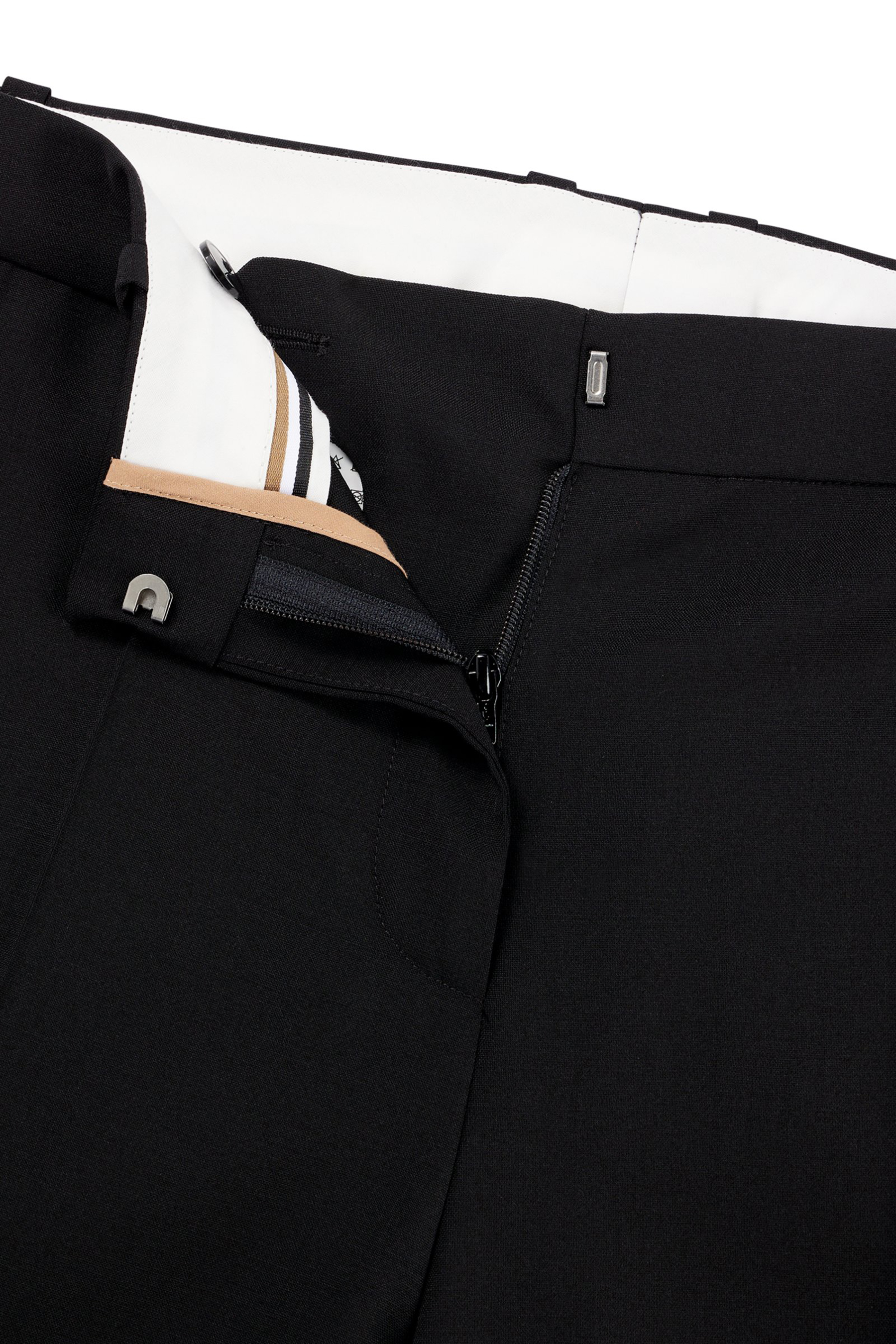 BOSS Regular Fit Virgin Wool Pants Tameah BOSS Regular Fit Virgin Wool Pants Tameah