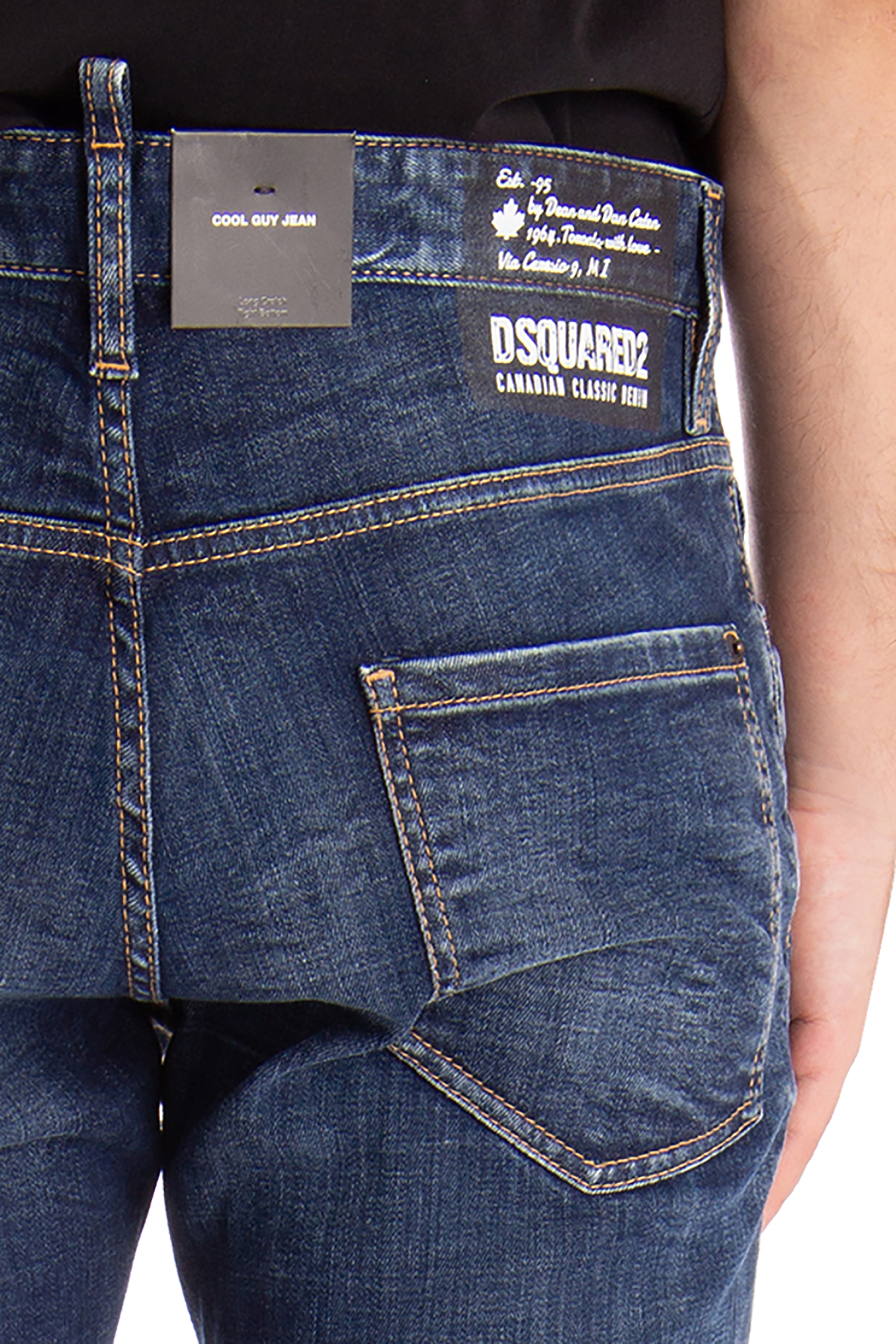 DSQUARED2 Dark Crinkle Cool Guy Jeans DSQUARED2 Dark Crinkle Cool Guy Jeans