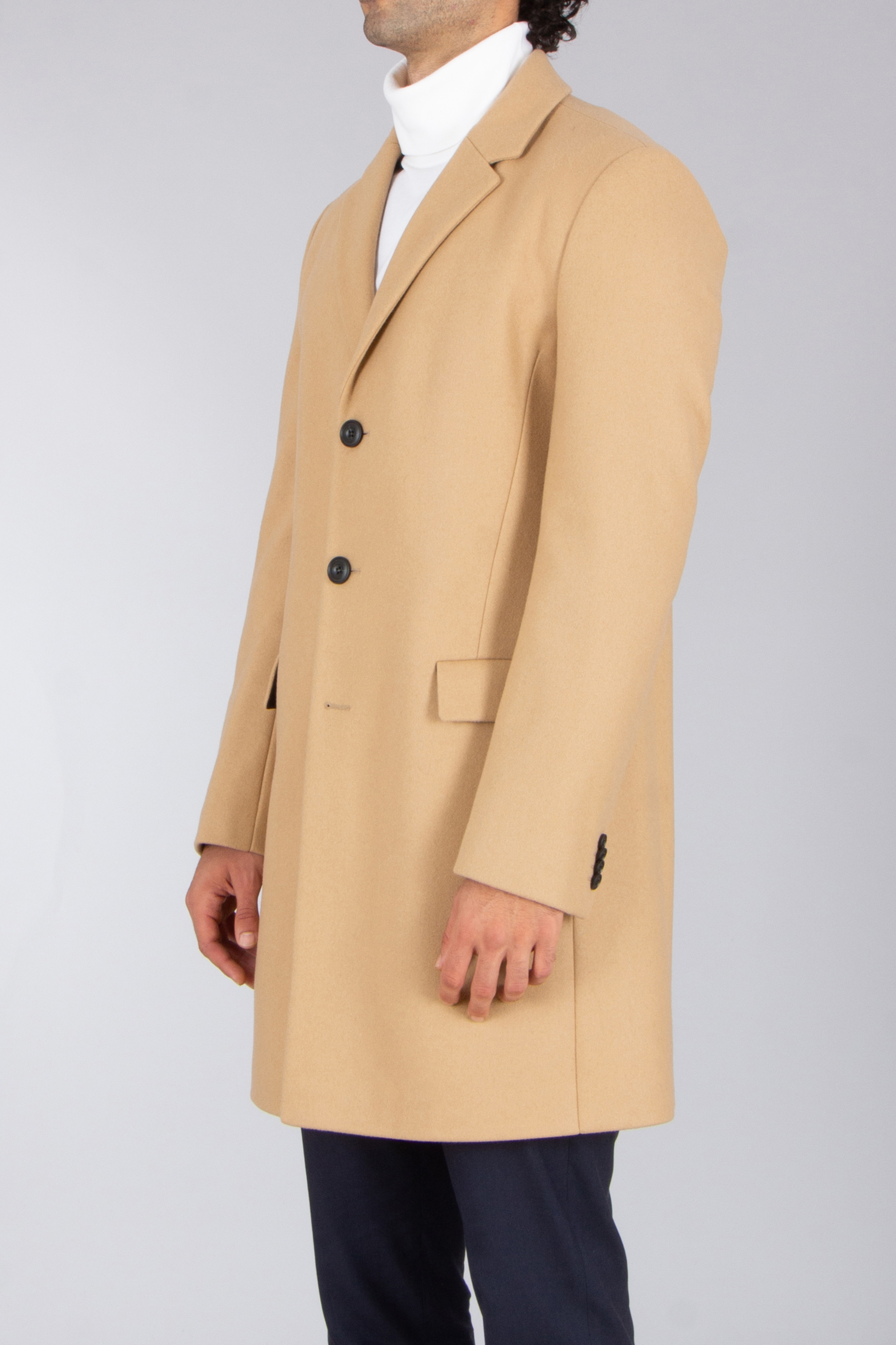 HUGO Regular Fit Virgin Wool Blend Coat Migor Bekleidung, Mantel