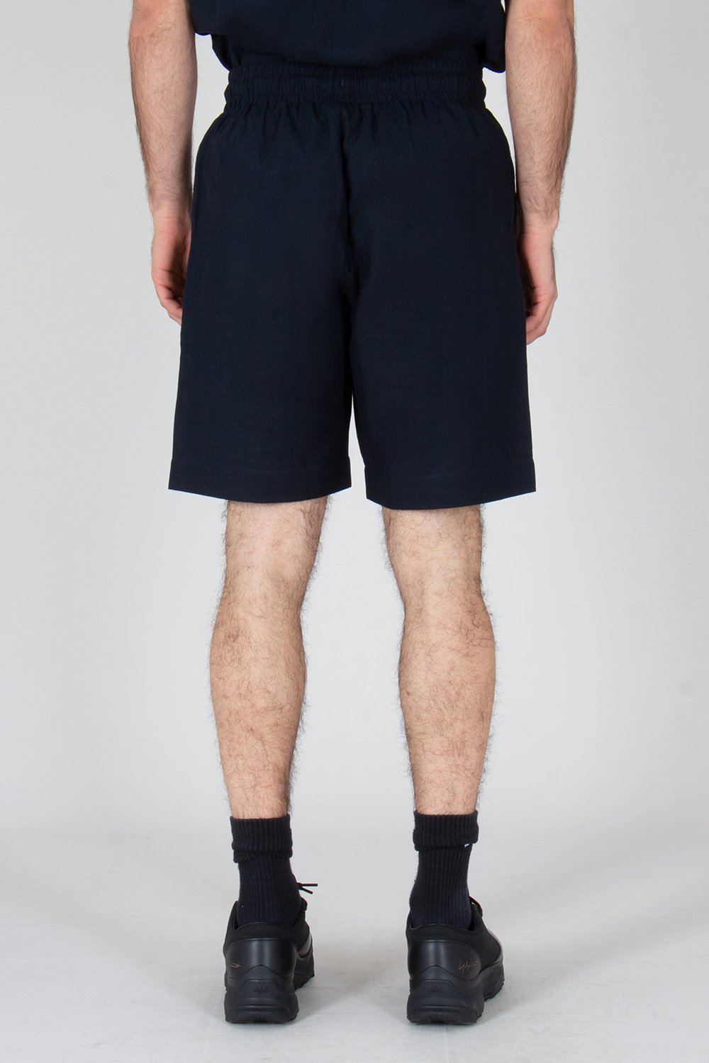 EMPORIO ARMANI Relaxed Fit Linen Blend Bermuda Shorts
