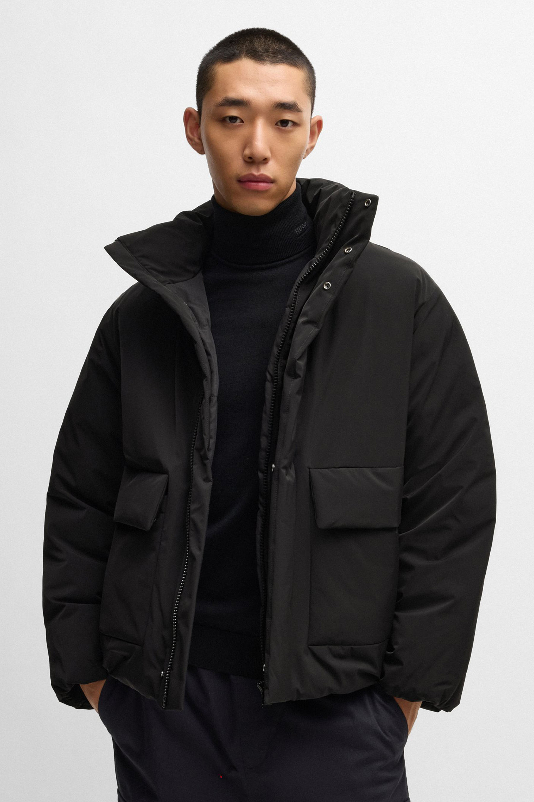 HUGO Padded Woven Stretch Jacket Brandly