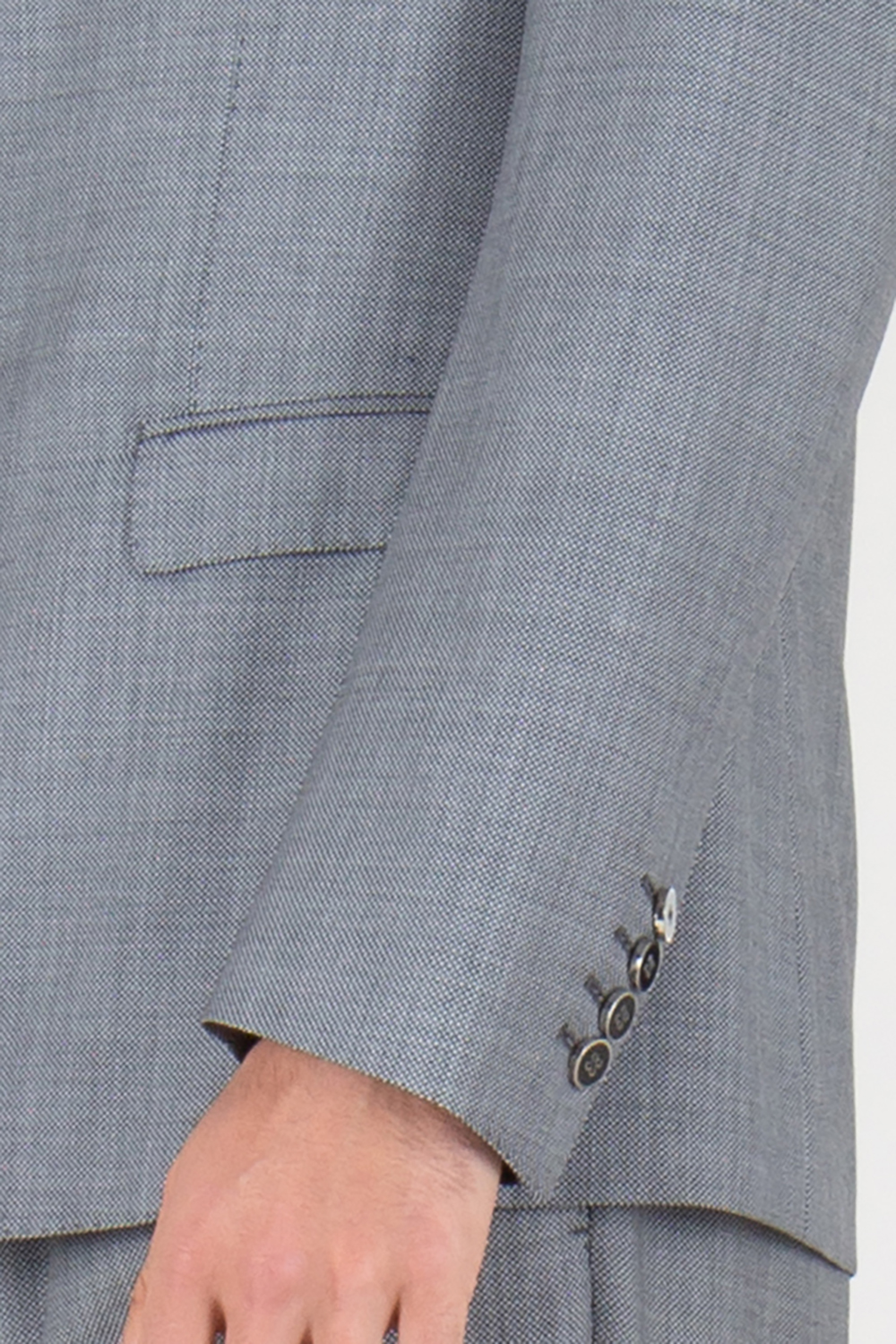 DOLCE & GABBANA Regular Fit Single Breasted Virgin Wool Blazer Taormina