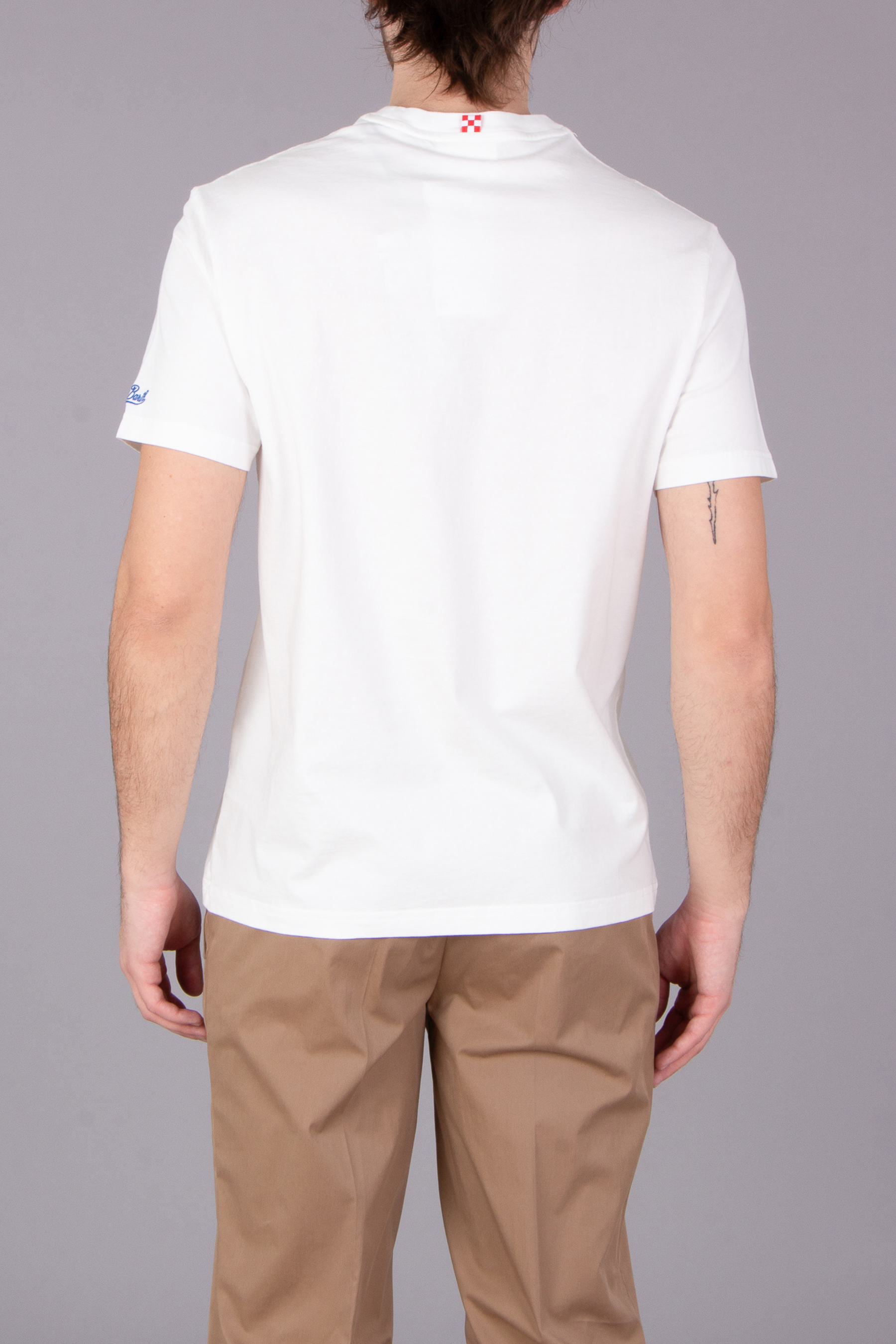 MC 2 SAINT BARTH Snoopy Bomber Organic Cotton Jersey T-Shirt MC 2 SAINT BARTH Snoopy Bomber Organic Cotton Jersey T-Shirt