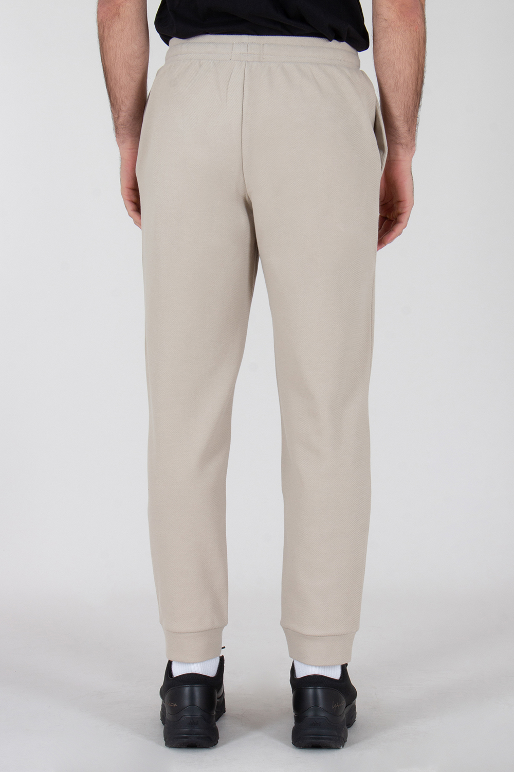 EMPORIO ARMANI Relaxed Fit Cotton Blend Stretch Jersey Loungewear Pants