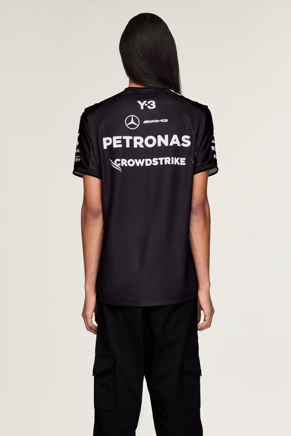 Y-3 x MERCEDES AMG PETRONAS Regular Fit Graphic Print Cotton T-Shirt