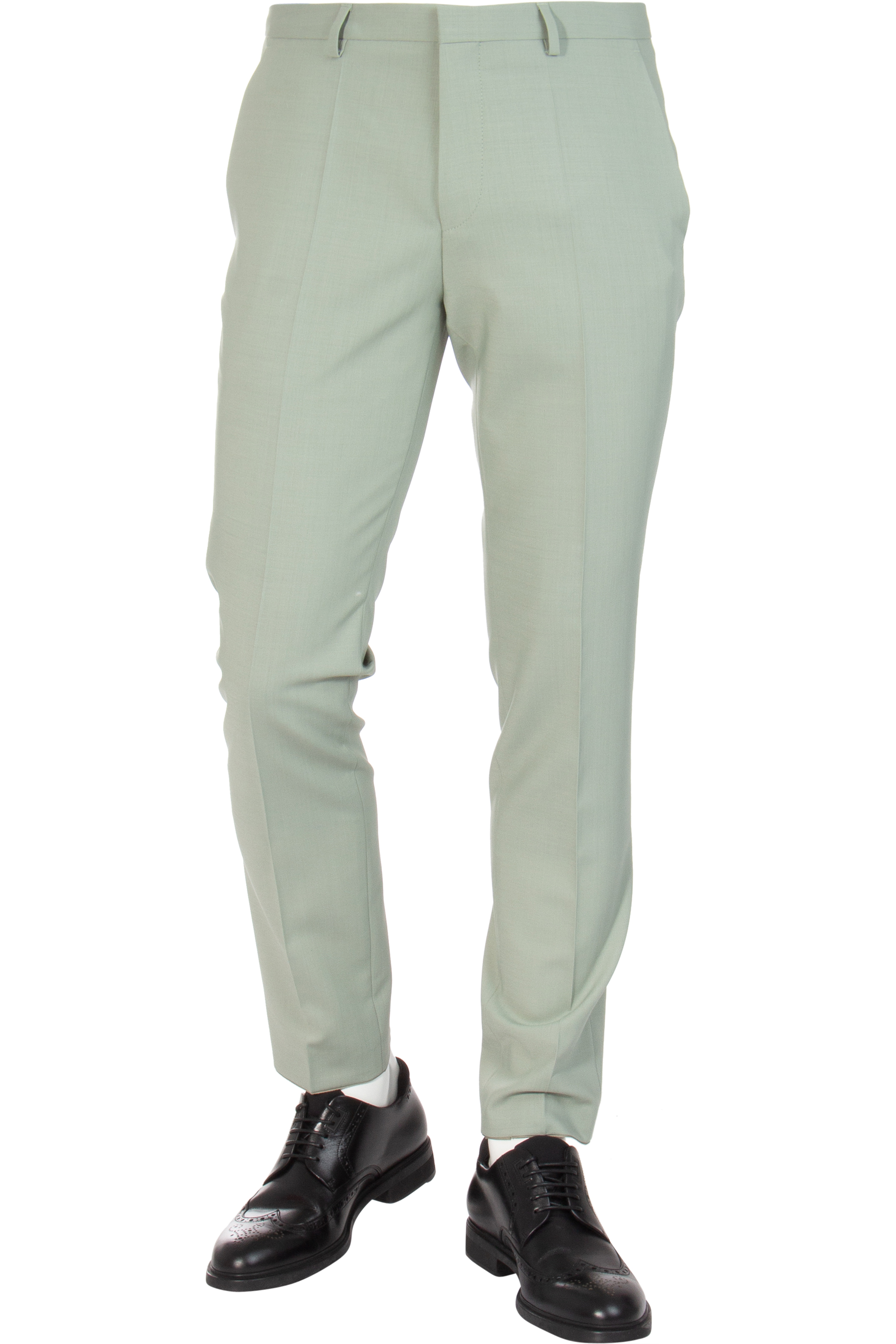 HUGO Extra Slim Fit Virgin Wool Blend Pants Hesten