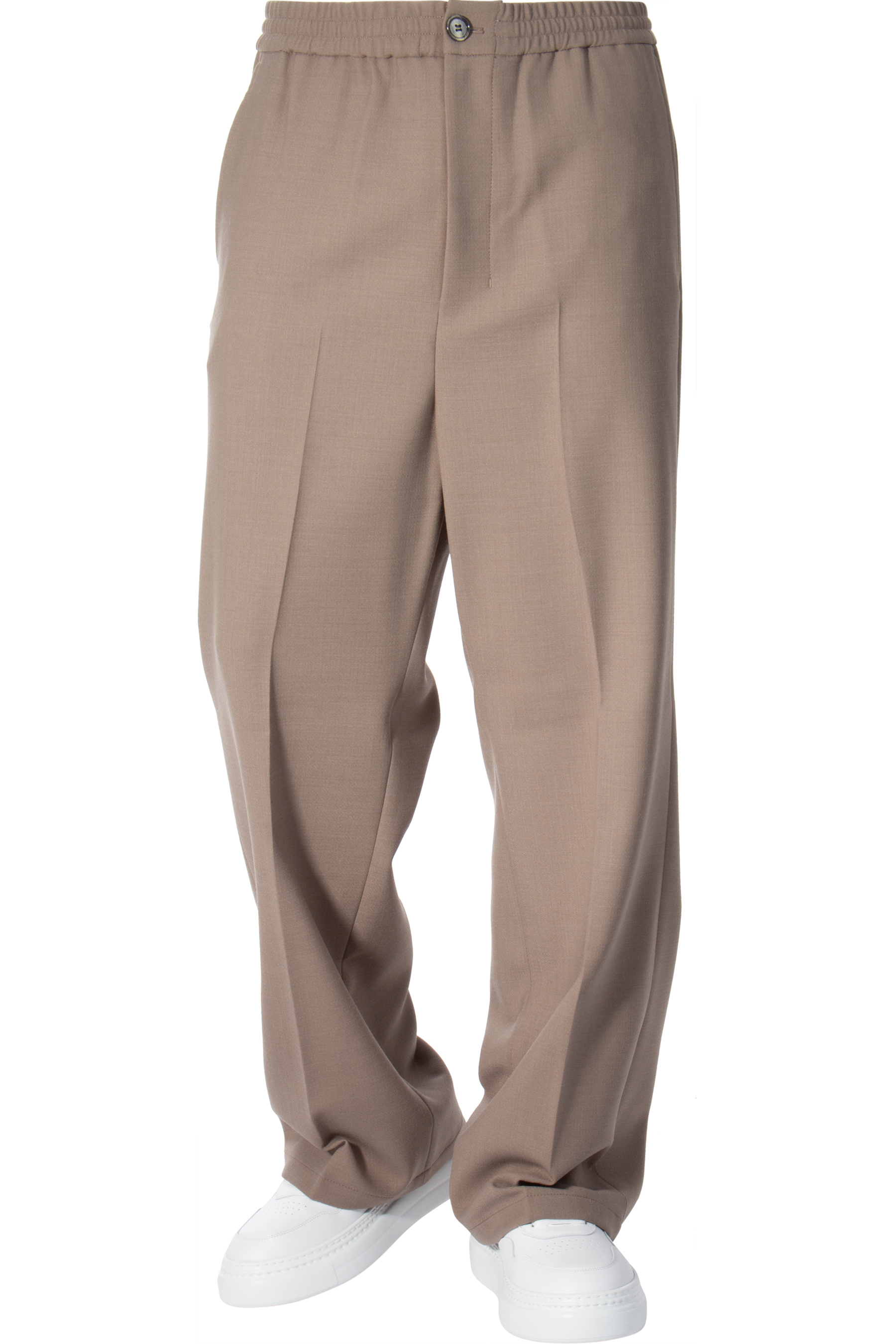 AMI PARIS Elasticated Waist Wool Blend Pants AMI PARIS Elasticated Waist Wool Blend Pants