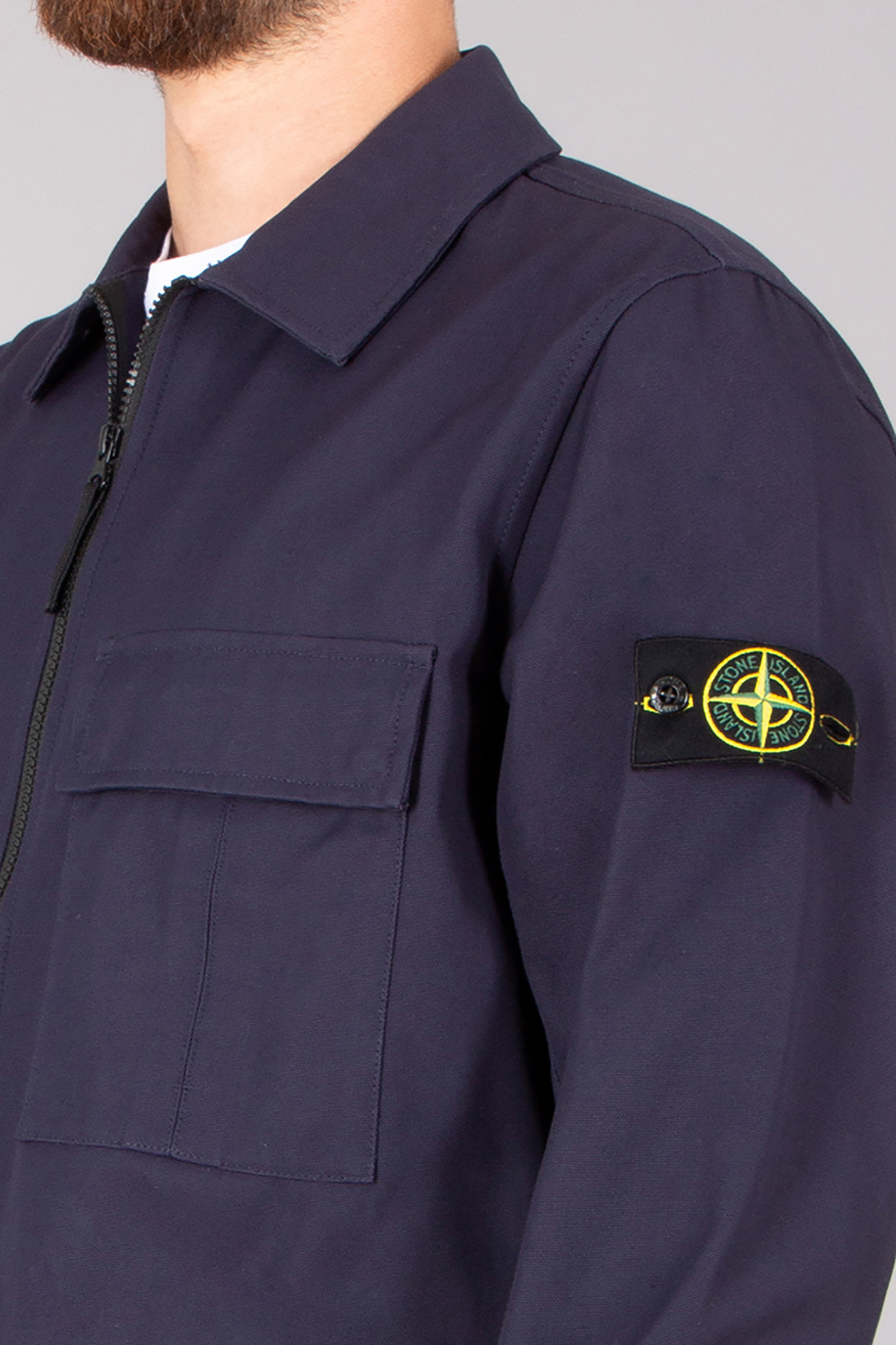 Mantel, Jacke, Hemd, Langarm, Logo