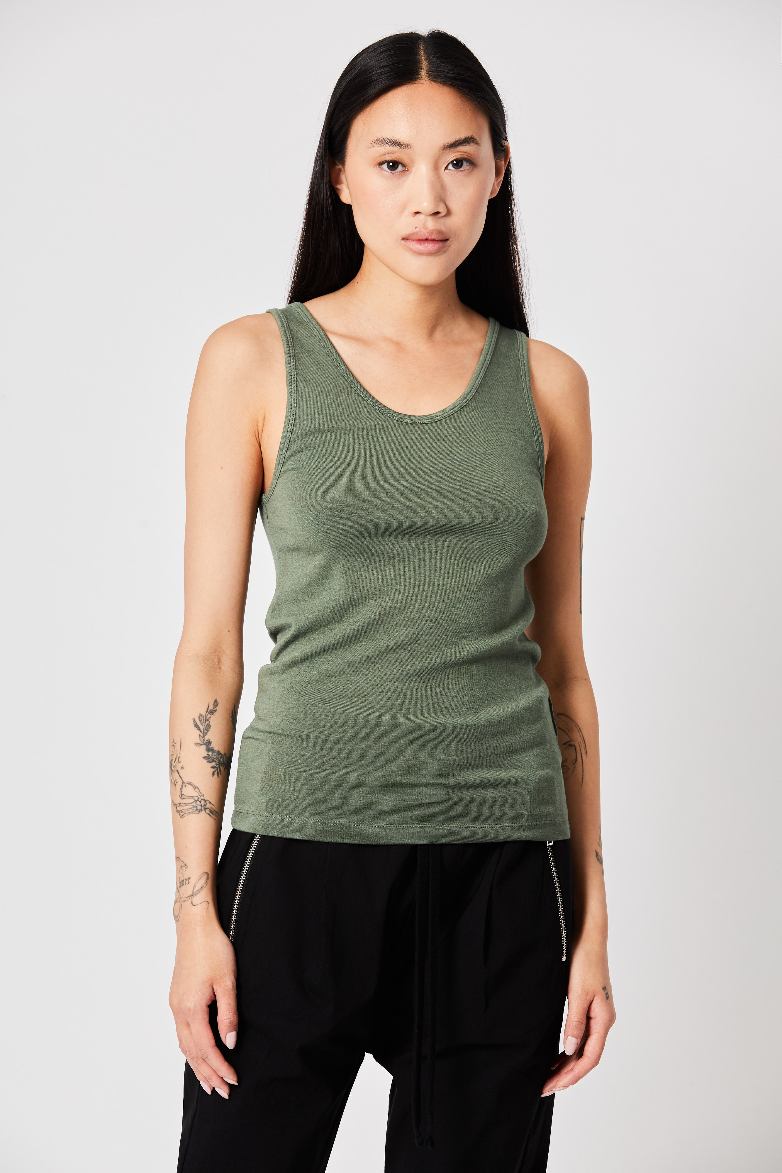 THOM KROM Cotton-Modal Stretch Tank Top