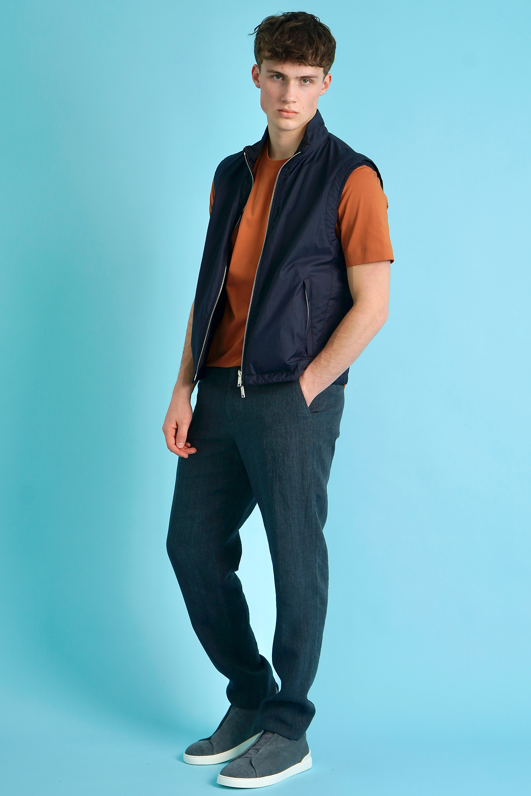 ZEGNA Relaxed Fit Linen Pants
