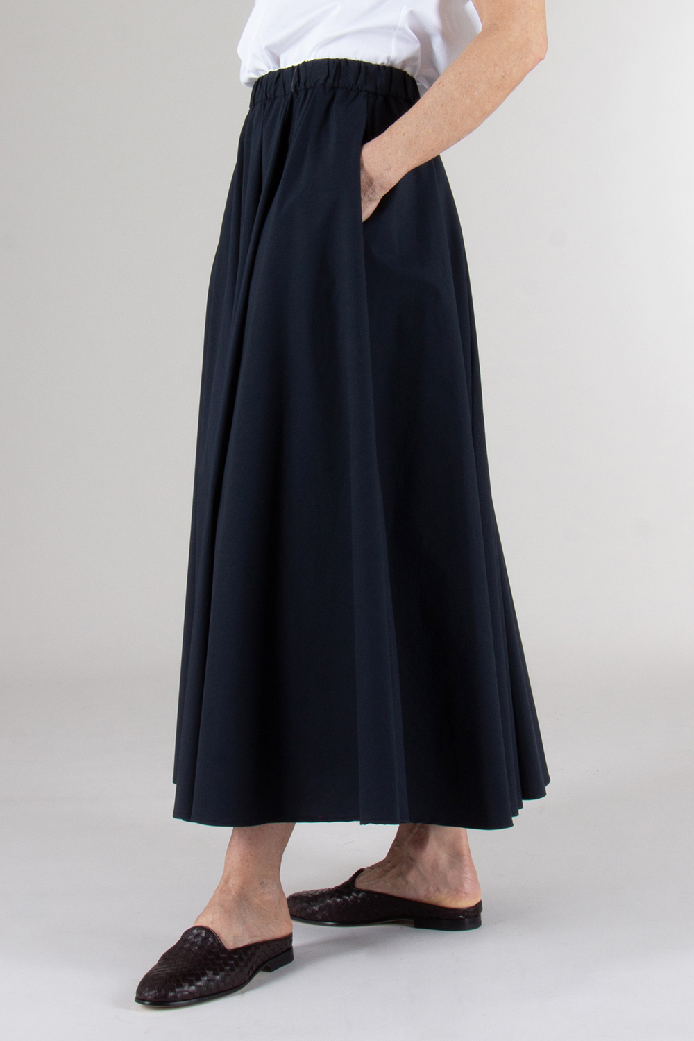 ASPESI Long Gathered Skirt