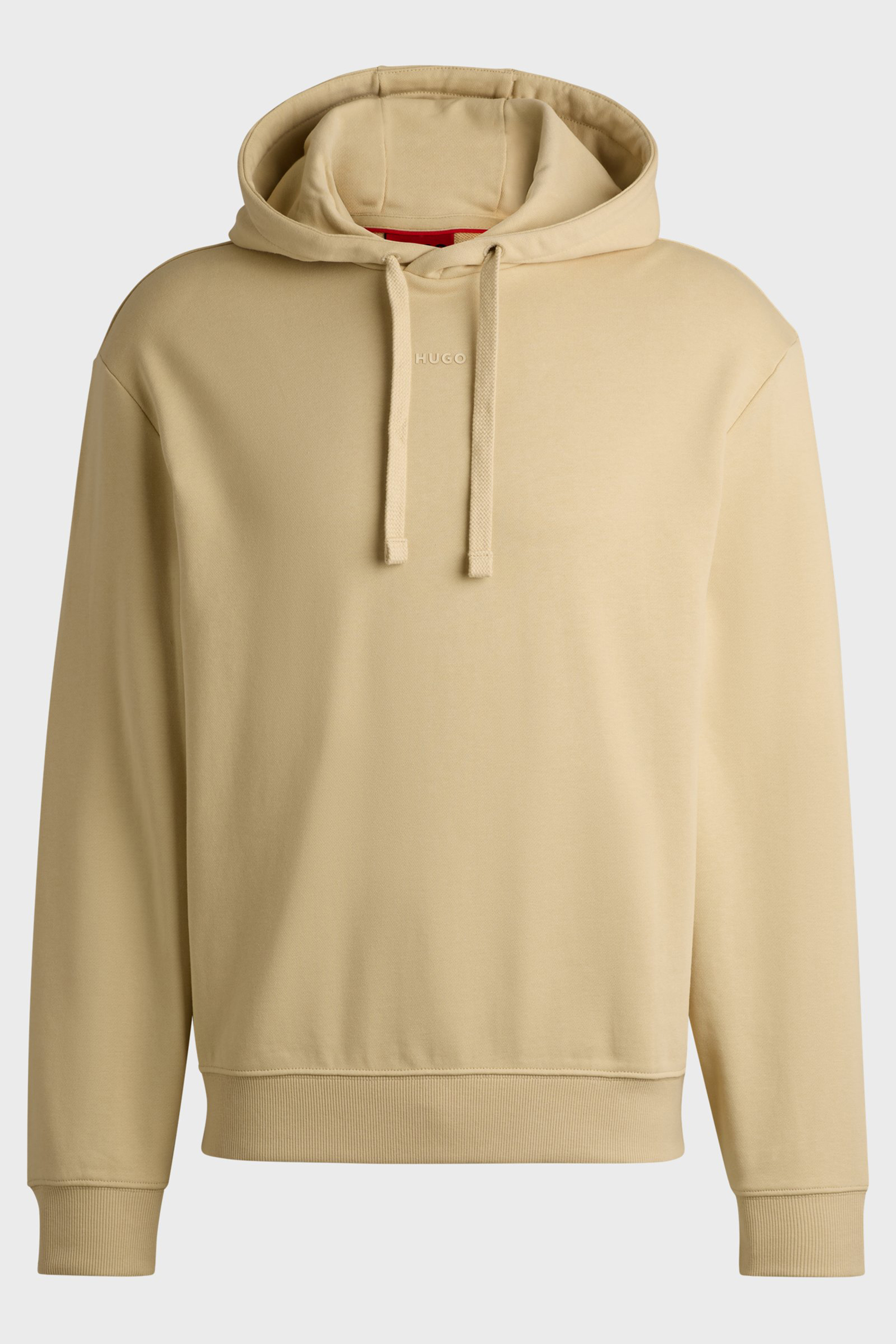 HUGO Relaxed Fit Printed Cotton Terry Hoodie Dapo HUGO Relaxed Fit Printed Cotton Terry Hoodie Dapo