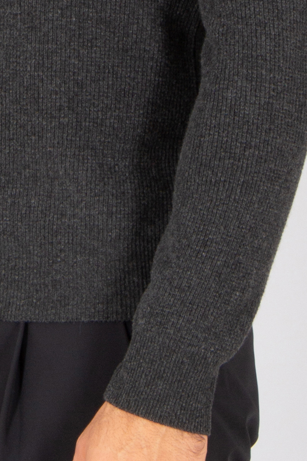 CANALI Regular Fit Ribbed Ultrafine Wool-Cashmere Blend Knit Polo Bekleidung, Langarm, Ärmel, Strickwaren, Pullover