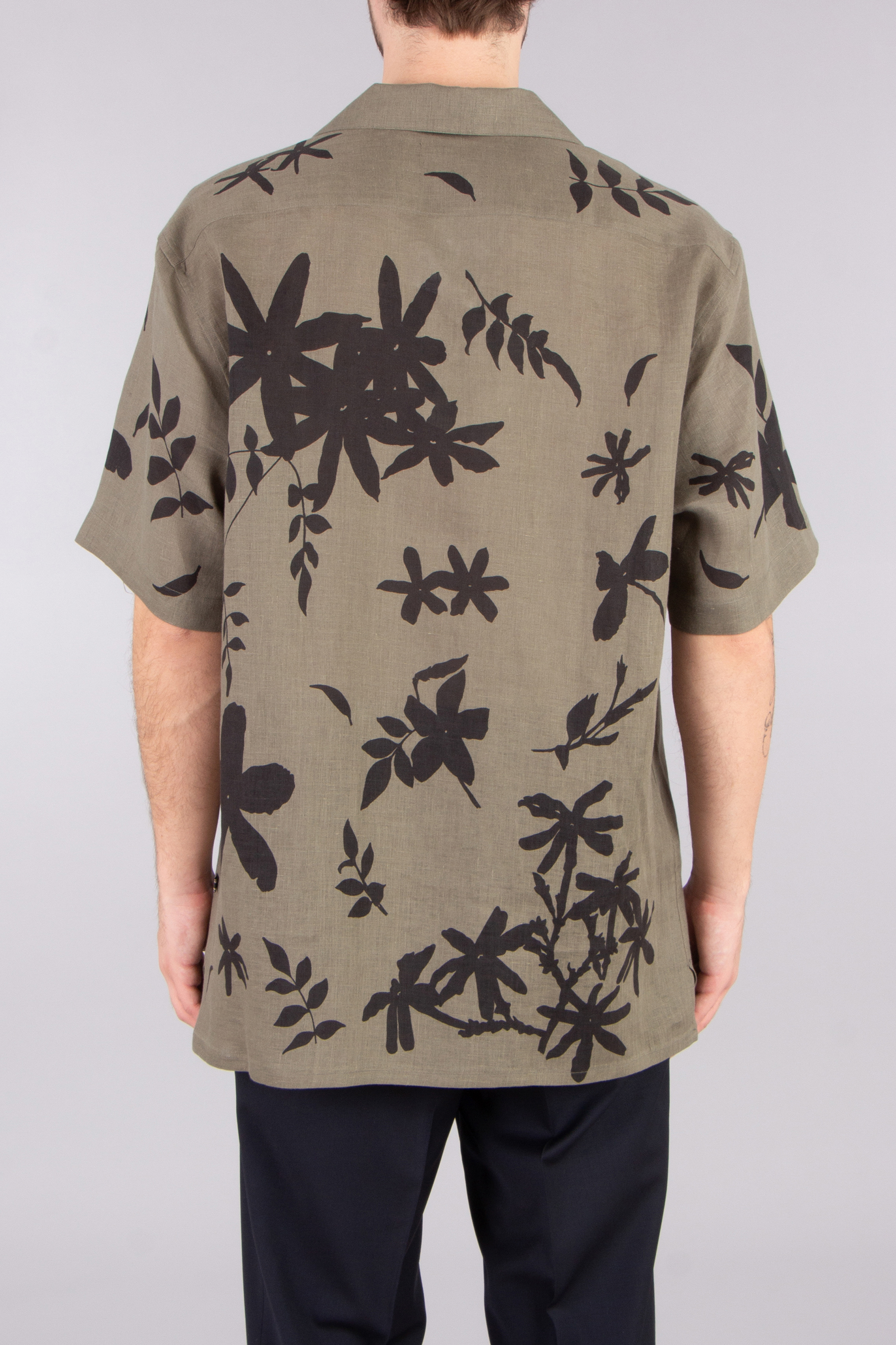 BRIONI Regular Fit Printed Short-Sleeve Cuban Shirt BRIONI Regular Fit Printed Short-Sleeve Cuban Shirt