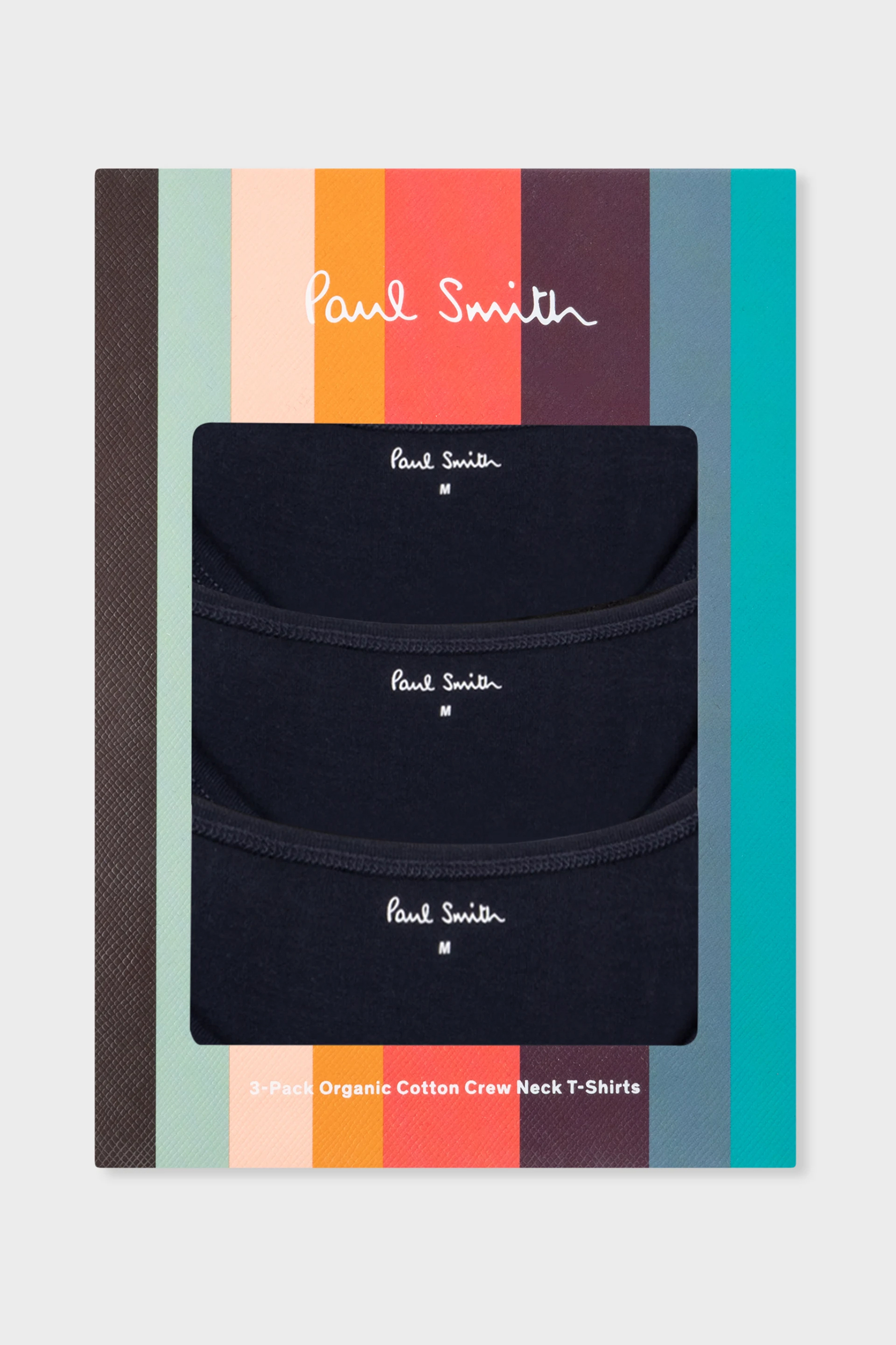 PAUL SMITH 3-Pack Organic Cotton Logo Lounge T-Shirts PAUL SMITH 3-Pack Organic Cotton Logo Lounge T-Shirts