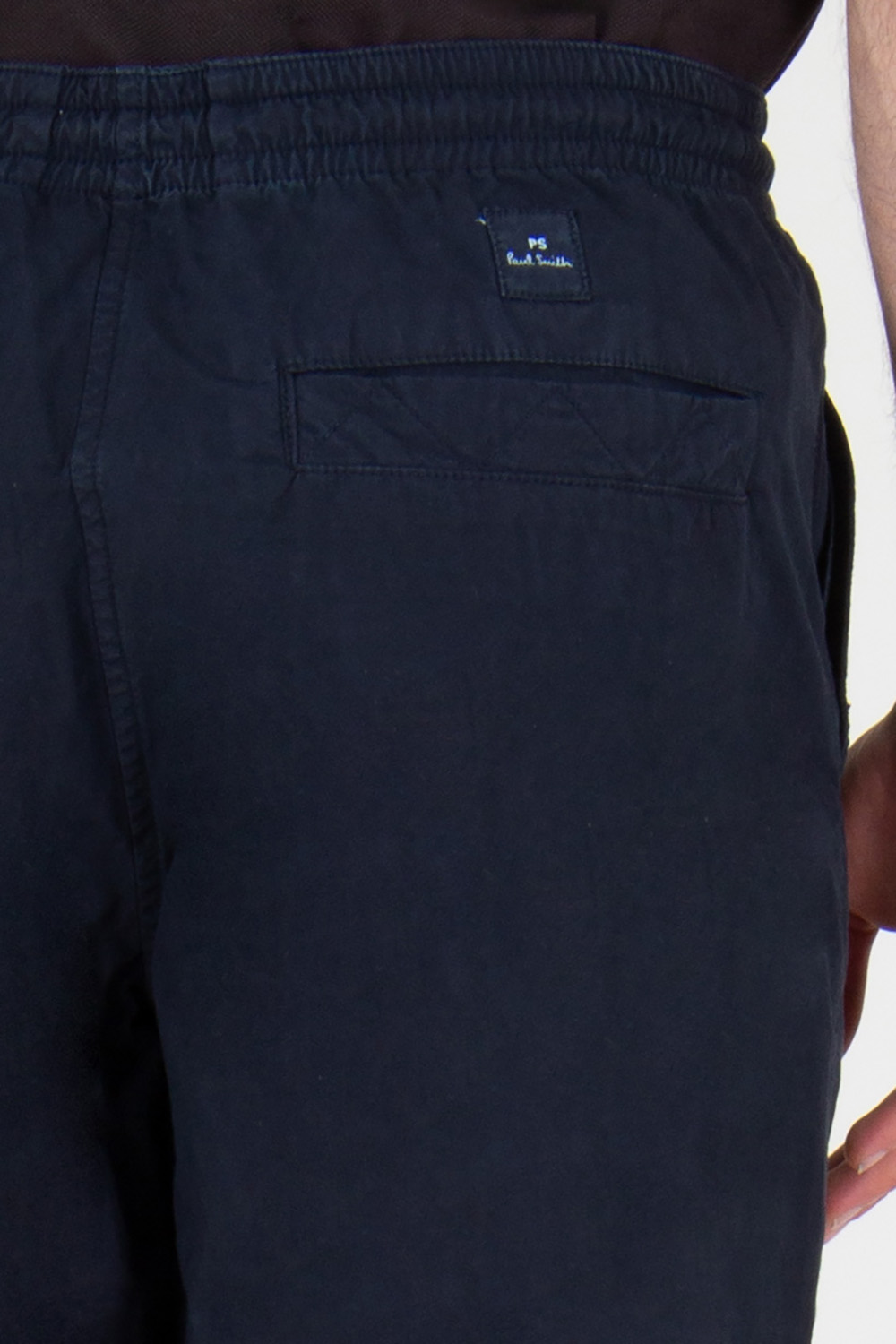 PAUL SMITH Regular Fit Organic Cotton Drawcord Trousers