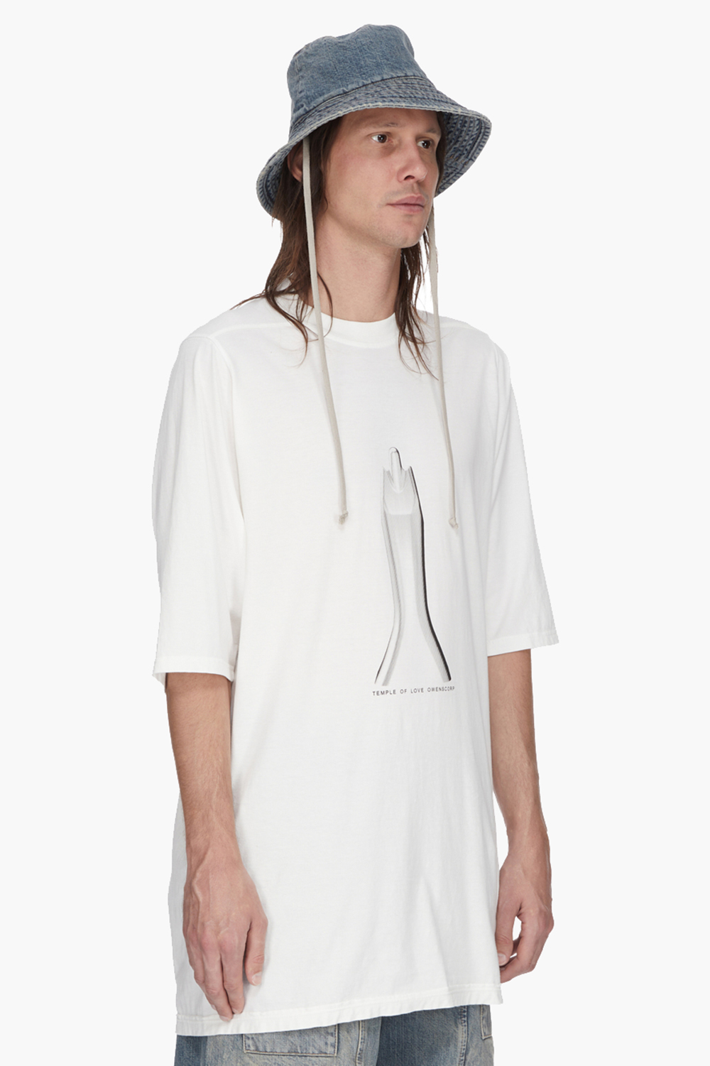 RICK OWENS DRKSHDW Washed Indigo Cotton Denim Gilligan Hat