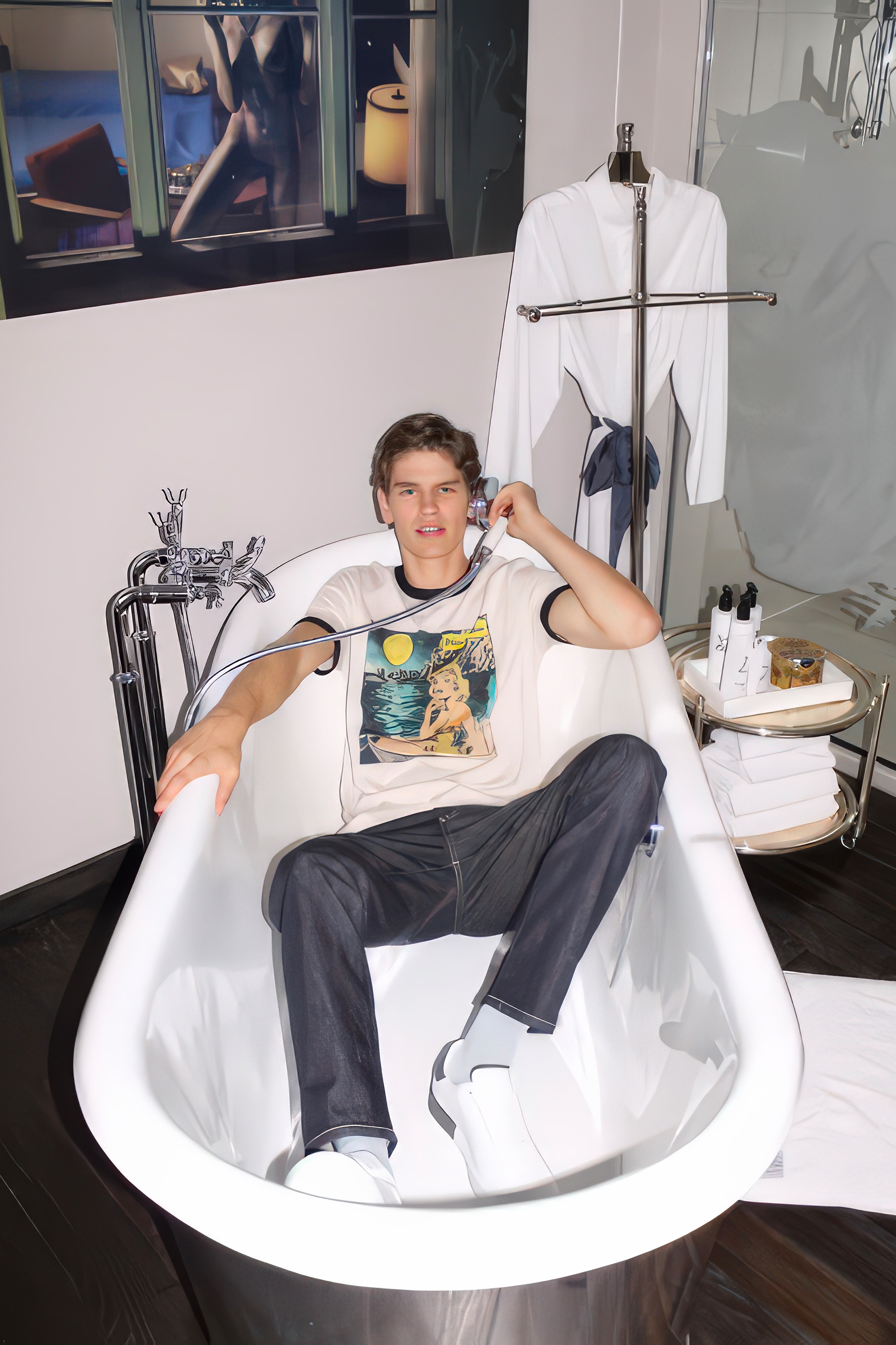Baden, Badewanne, Person, Wanne, Frau