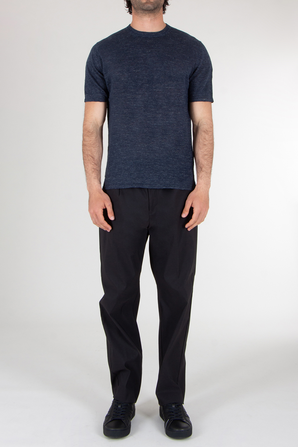 ROBERTO COLLINA Slim fit knitted Cotton T-Shirt 
