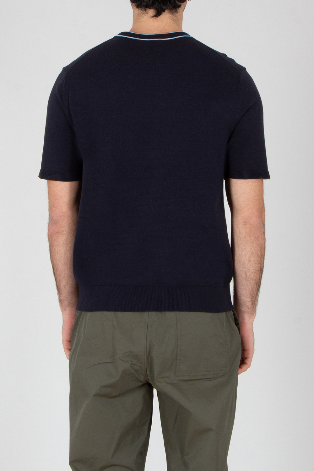 PAUL SMITH Regular Fit Organic Cotton Short-Sleeve Crew Neck Sweater