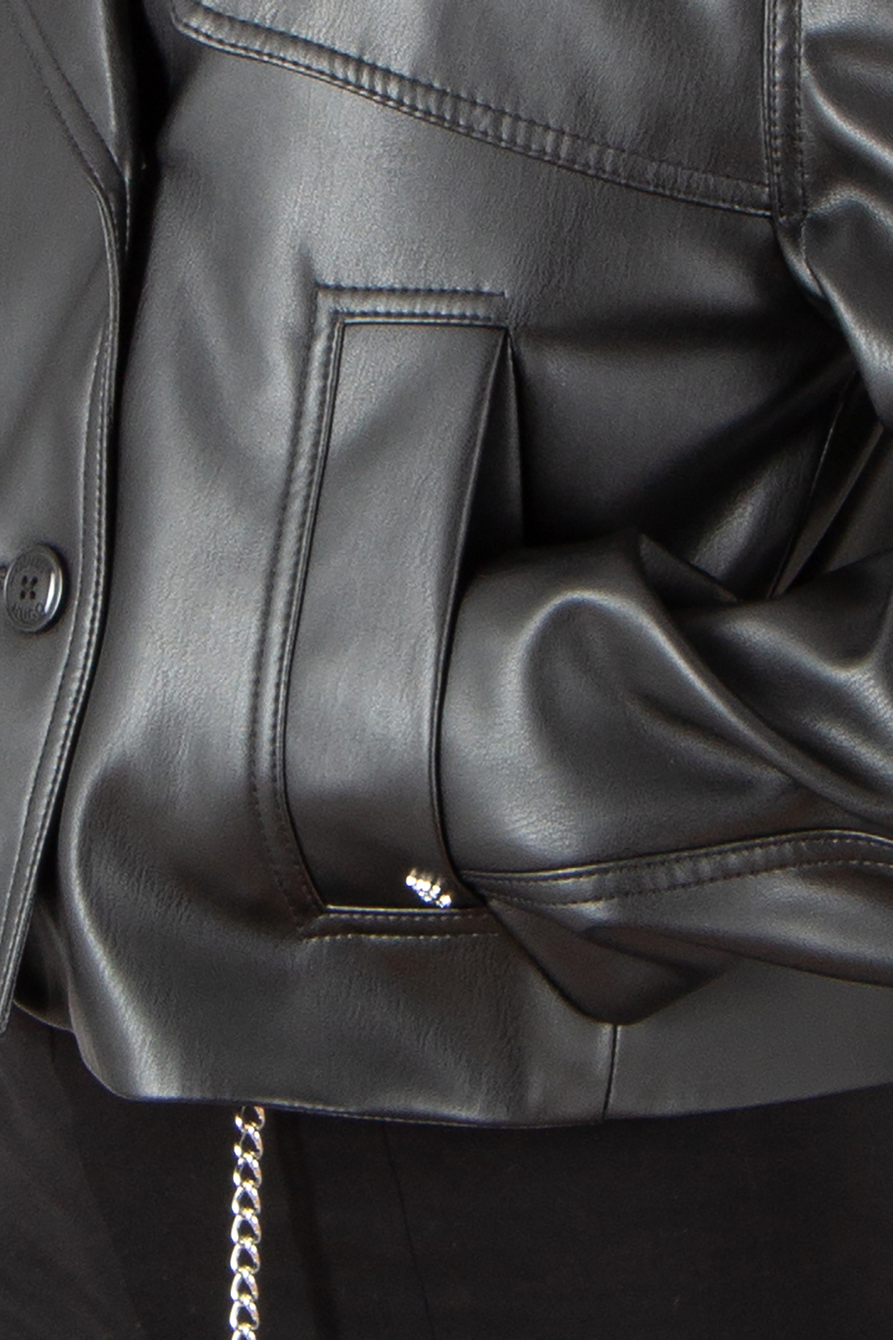 HUGO Faux Leather Biker Jacket Alanari HUGO Faux Leather Biker Jacket Alanari