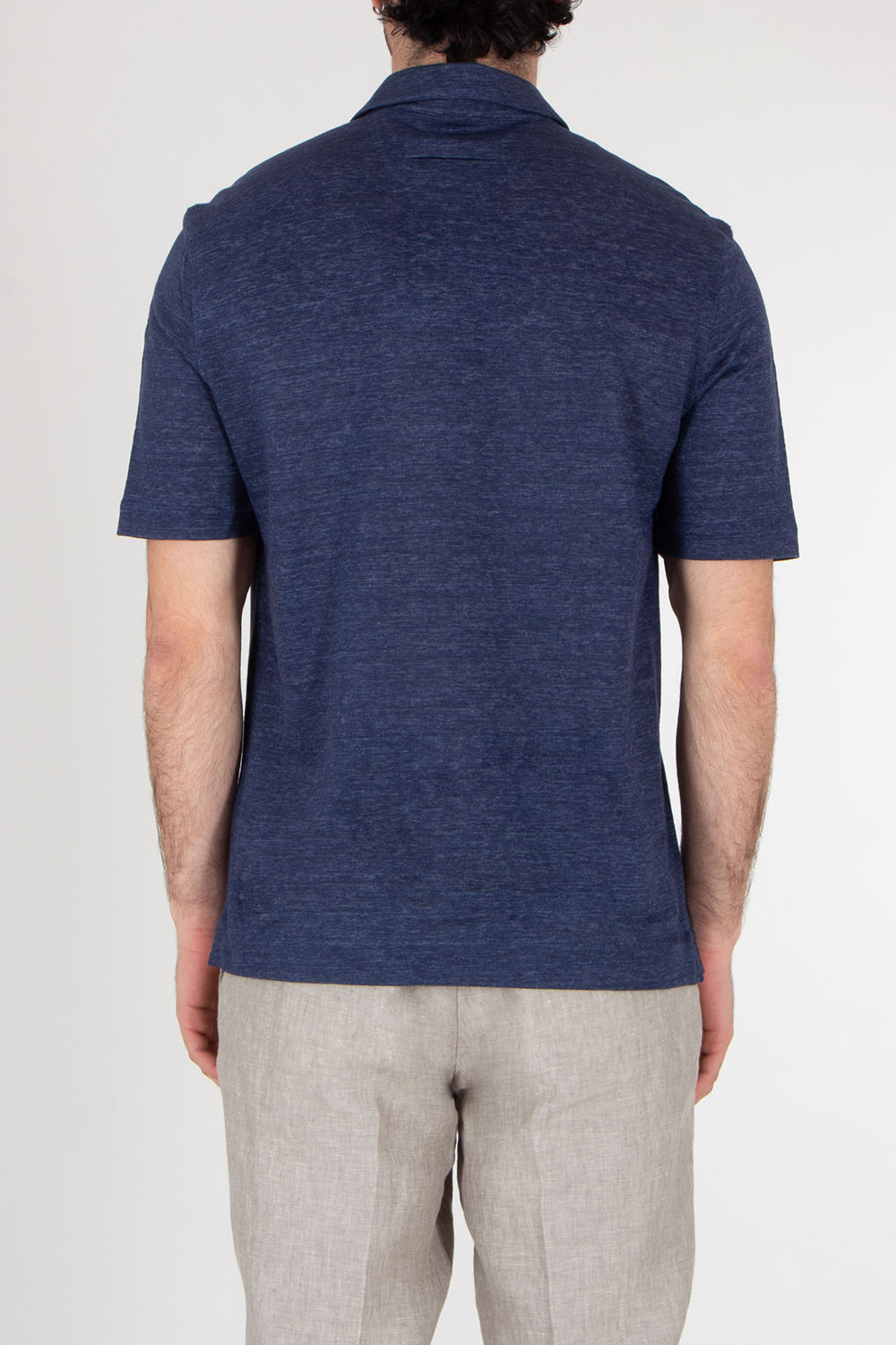 ZEGNA Regular Fit OASI Linen Polo Shirt 