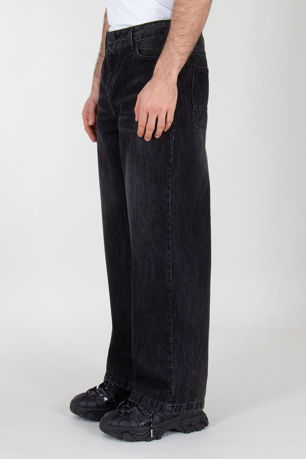 JUNN.J Wide Leg washed Denim Jeans