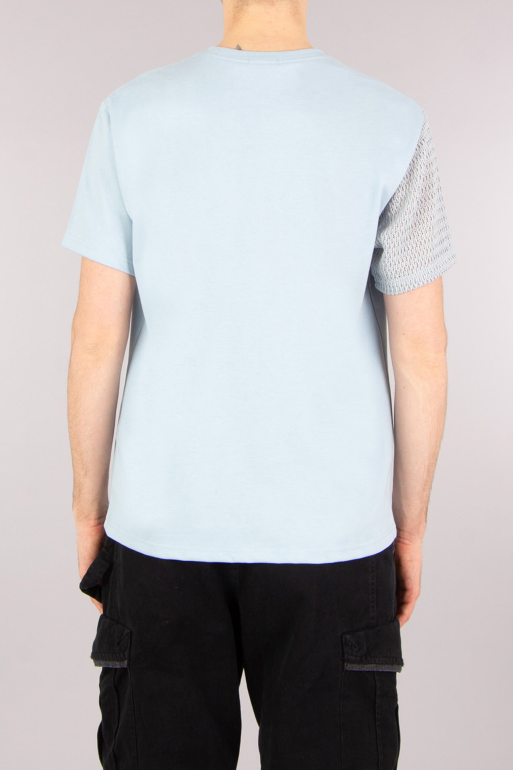 XLIM Relaxed Fit Crochet & Cotton Blend Jersey T-Shirt XLIM Relaxed Fit Crochet & Cotton Blend Jersey T-Shirt