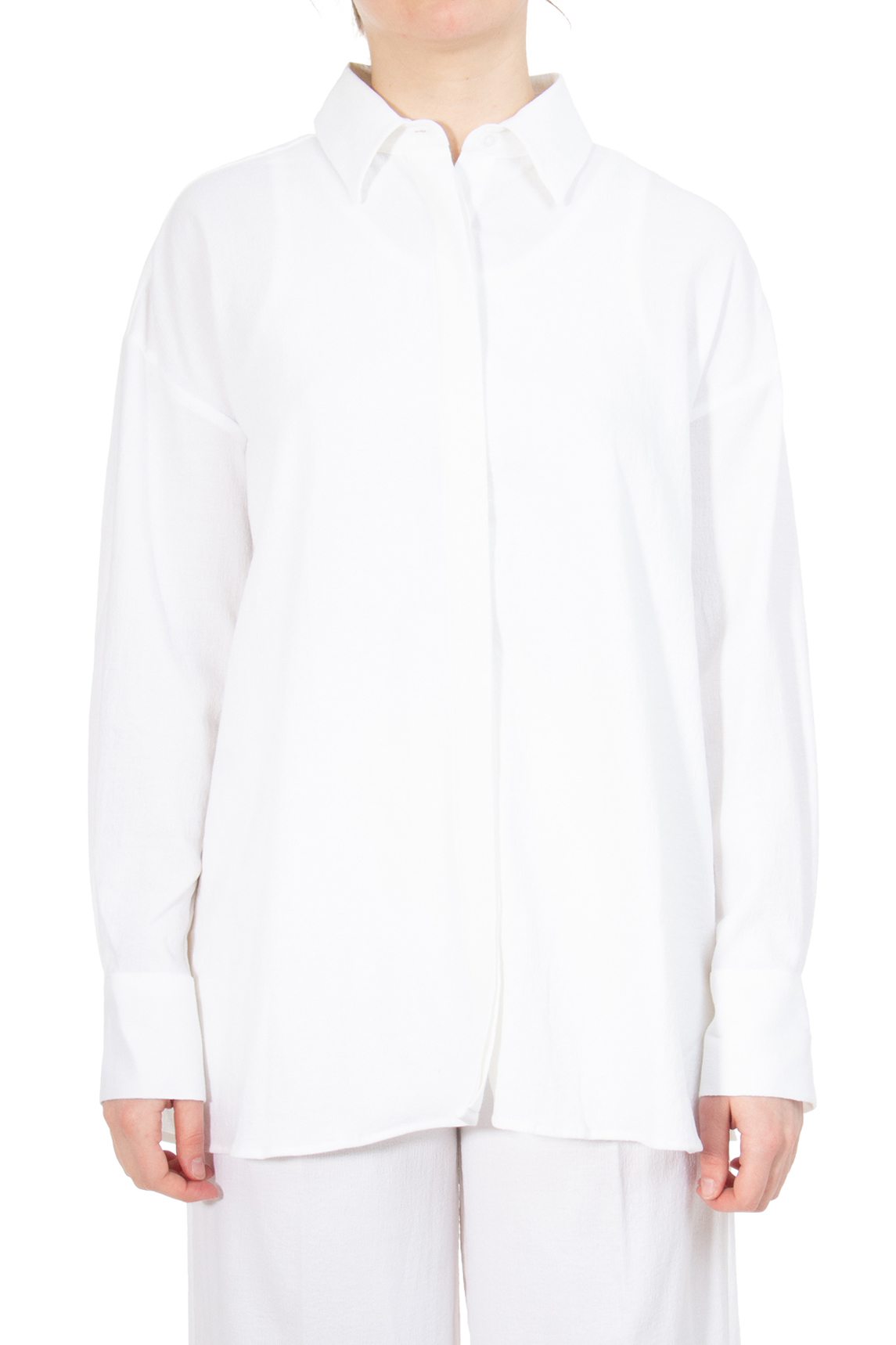iHEART Cotton Blend Stretch Crepe Blouse Kira 