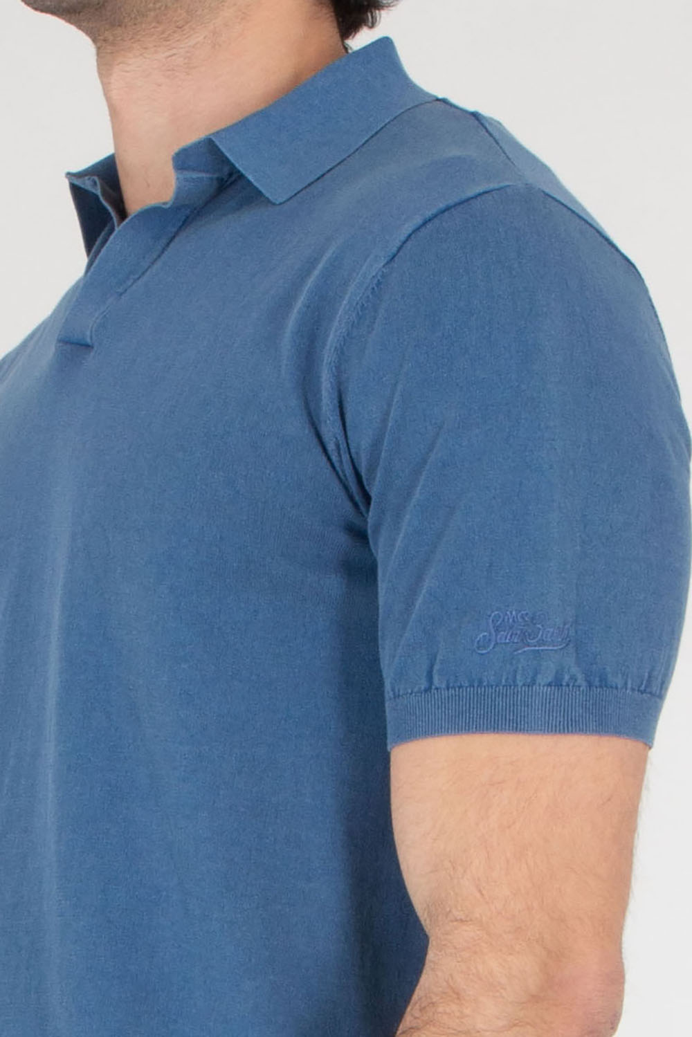 MC 2 SAINT BARTH Regular Fit knitted polo shirt with vintage treatment Sloan