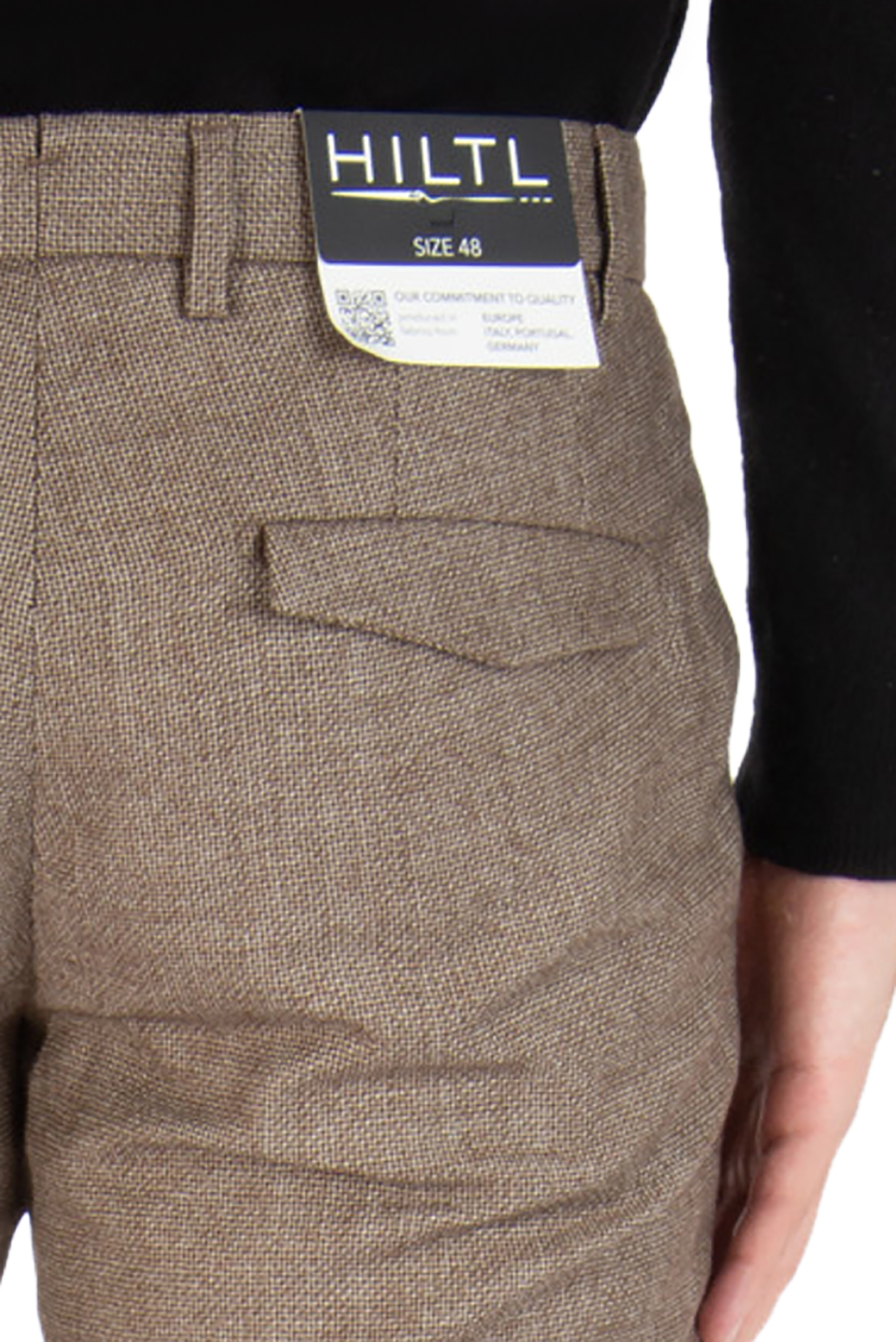 HILTL Virgin Wool Flannel Pants Terzo