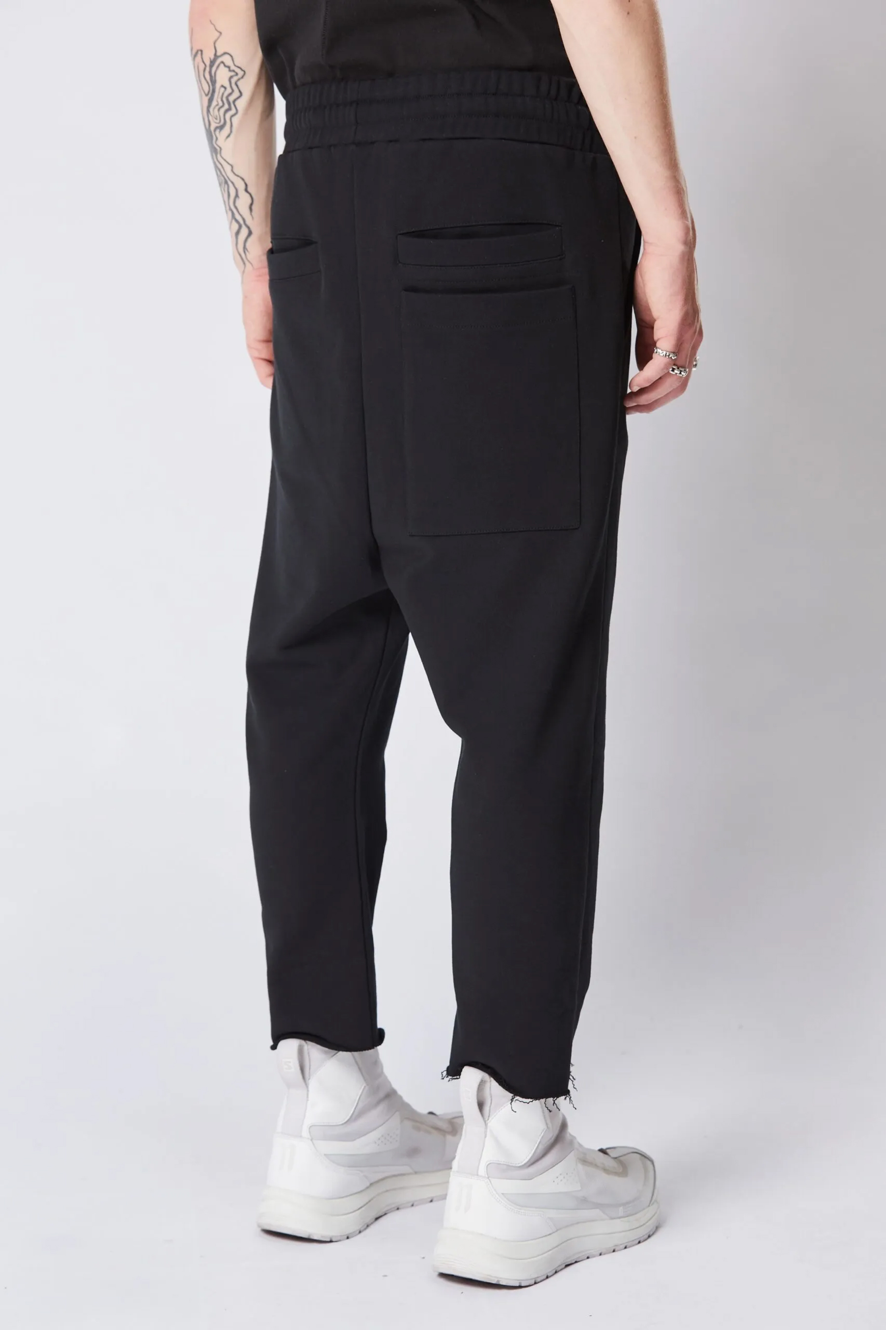 THOM KROM Cropped Crotch Cotton Sweatpants THOM KROM Cropped Crotch Cotton Sweatpants