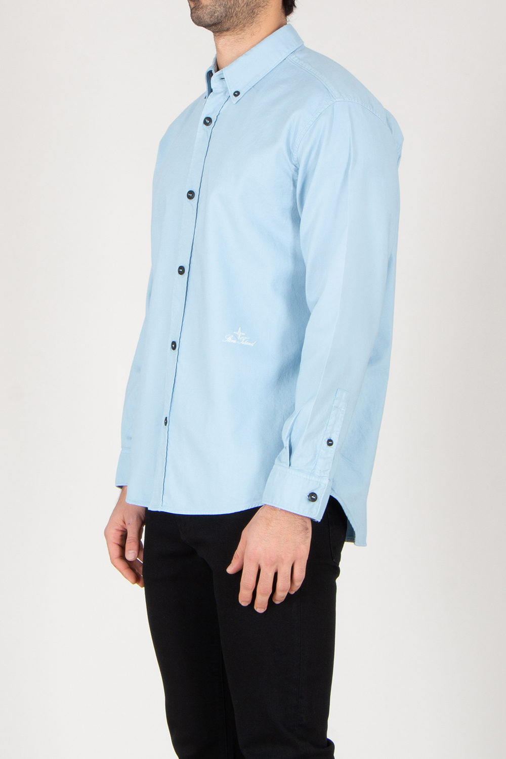 STONE ISLAND Comfort Fit Organic Cotton Oxford Button-Down Shirt