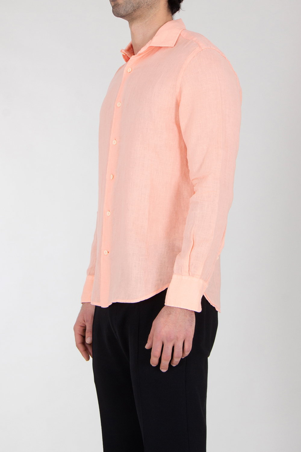 MC 2 SAINT BARTH Regular Fit Linen Shirt Pamplona