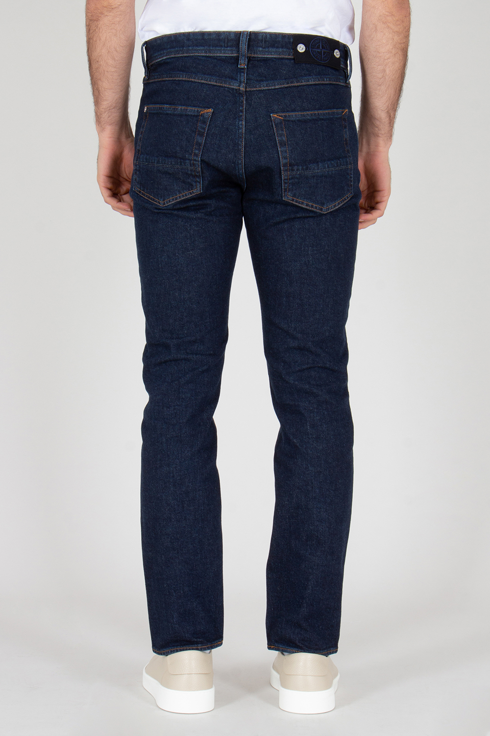 STONE ISLAND Slim Fit Rinsed Organic Cotton Stretch Denim Jeans