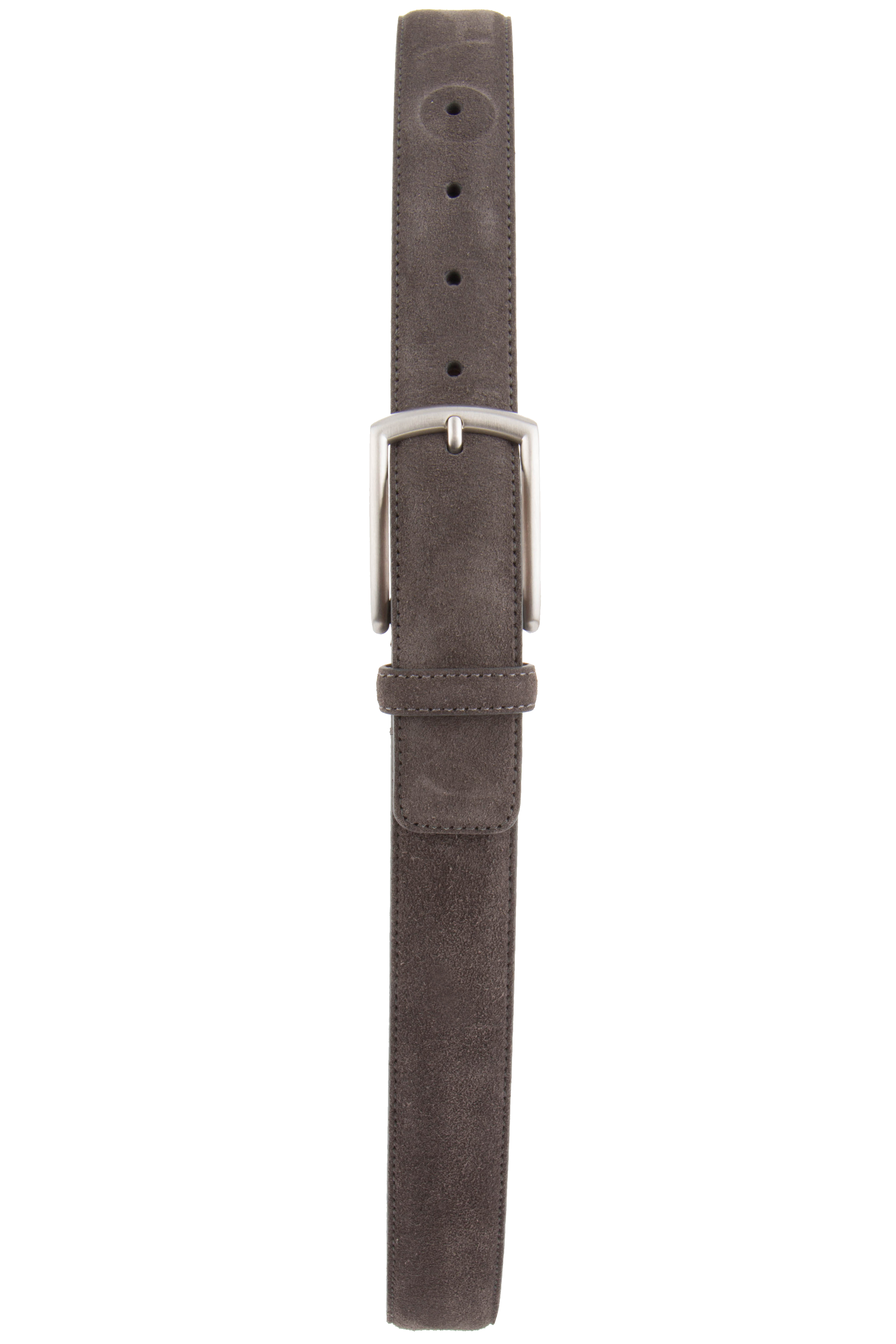ZEGNA Belt Made of Nubuck Leather In Dark Grey