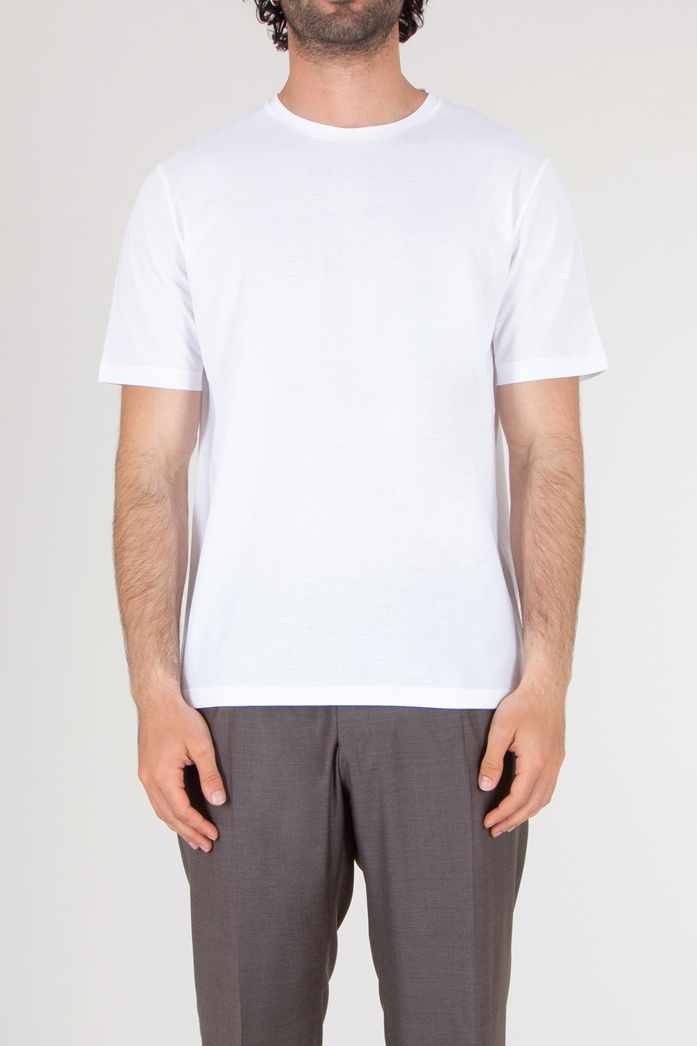 HERNO Super Fine Cotton Stretch T-Shirt 