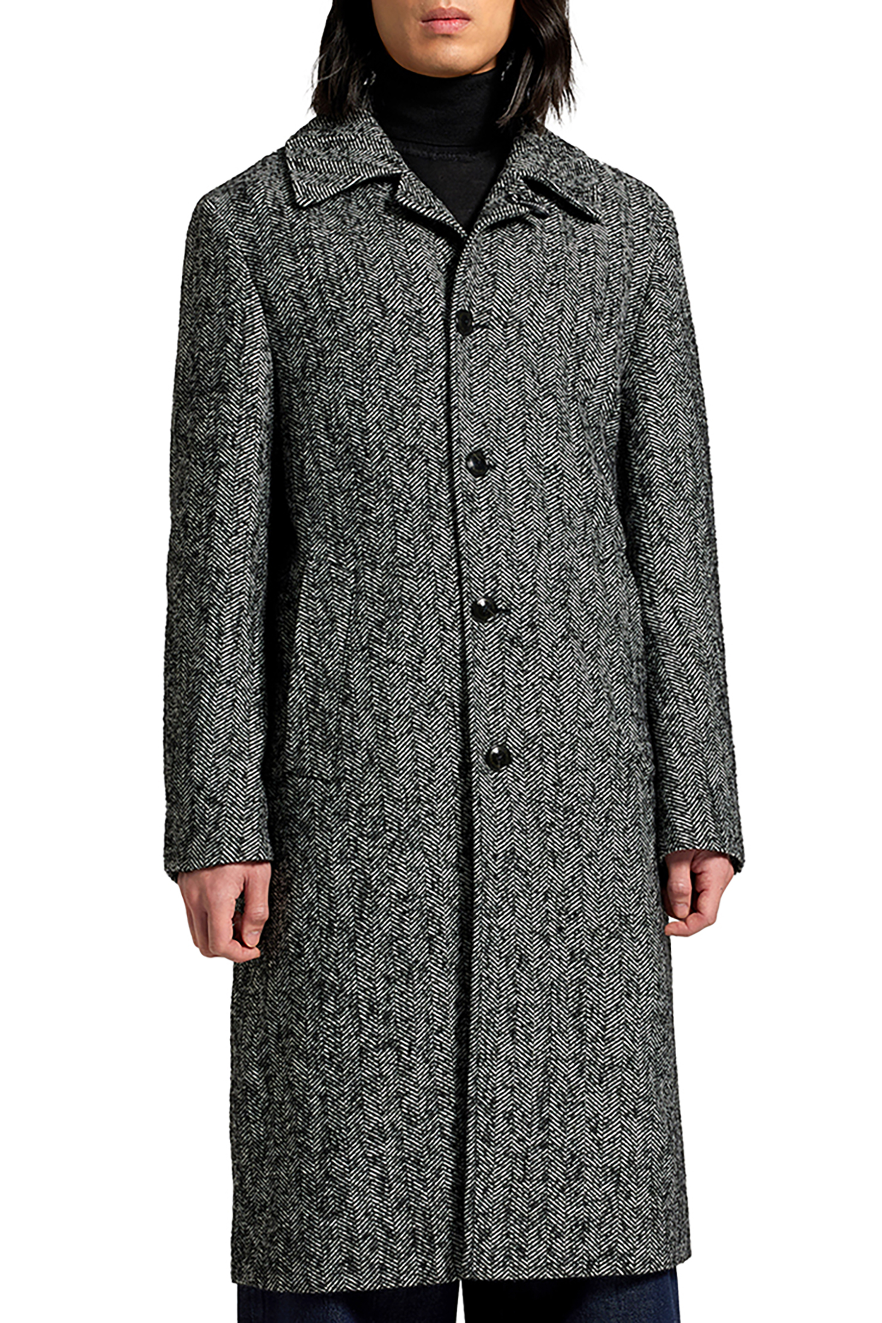 BALDESSARINI Patterned Wool Blend Coat Conner BALDESSARINI Patterned Wool Blend Coat Conner